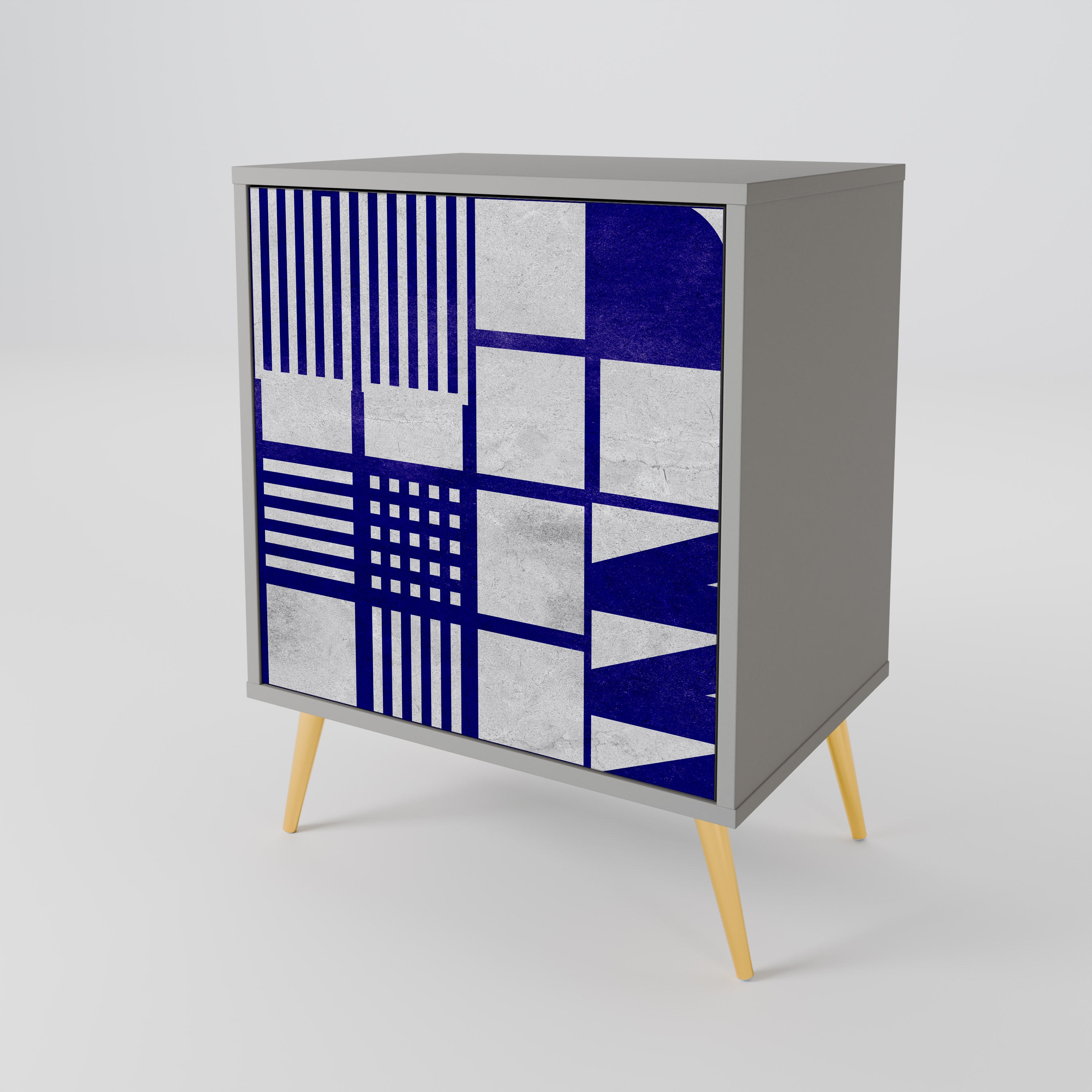 THE RIGHT PLACES Komoda 1-drzwiowa korpus Szary