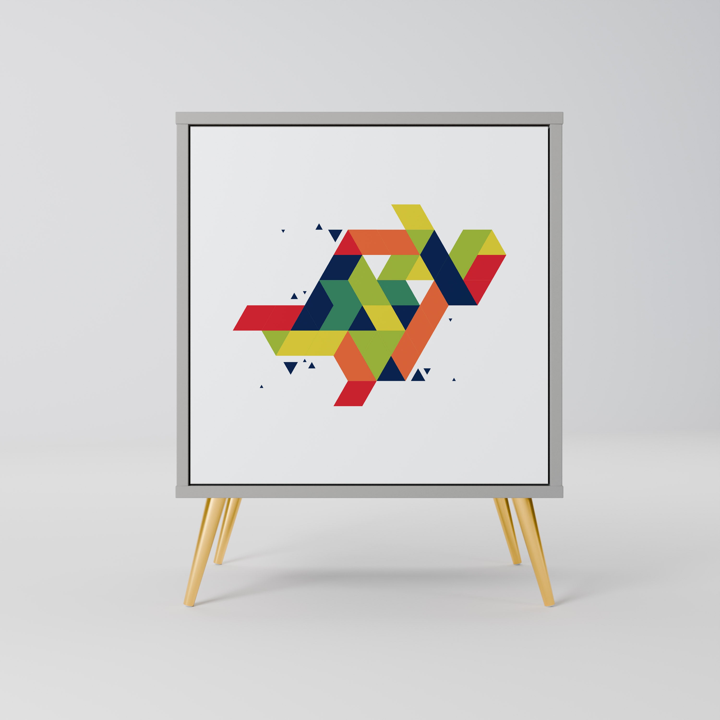 FUTURE SIGN Komoda 1-drzwiowa korpus Szary