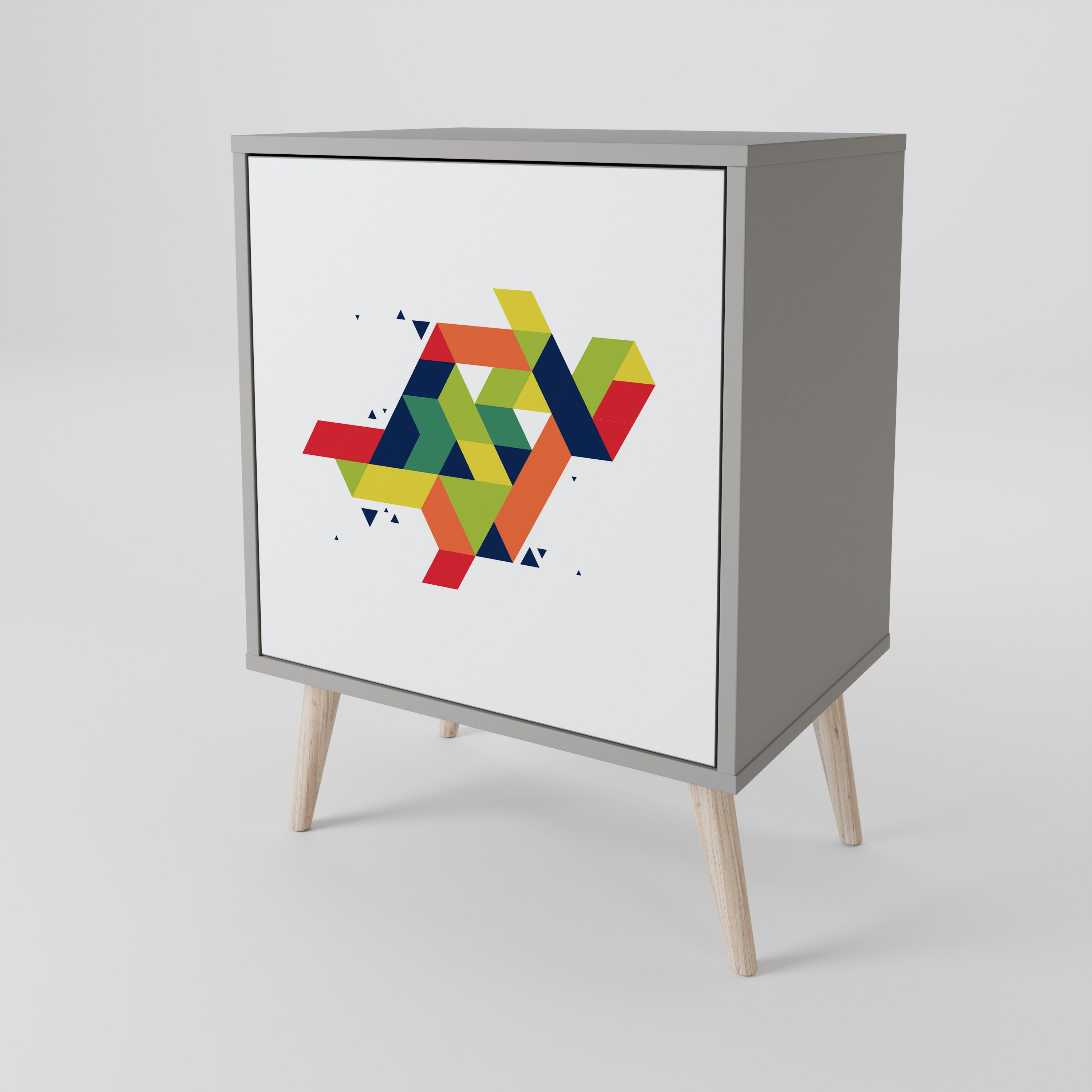 FUTURE SIGN Komoda 1-drzwiowa korpus Szary