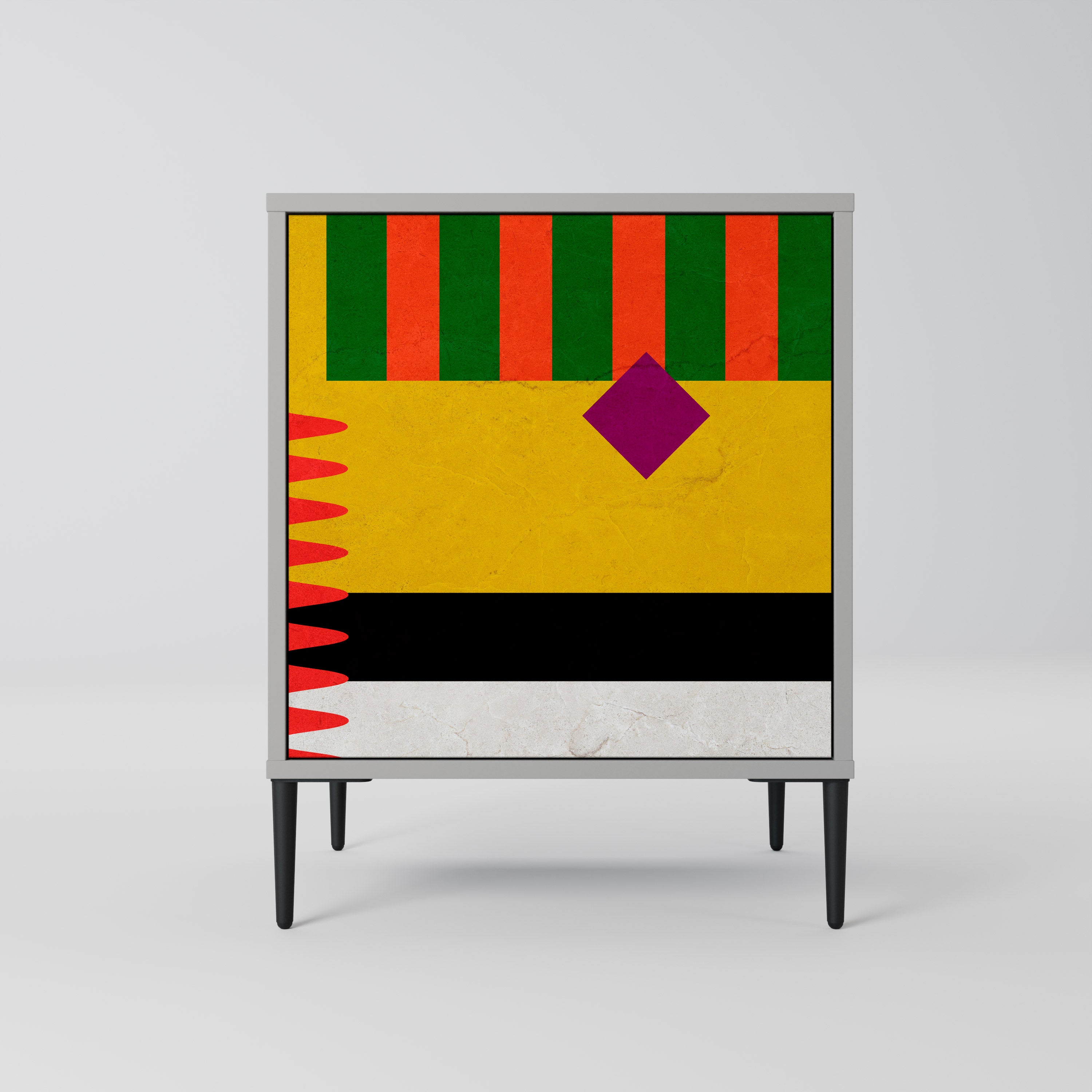 VIVID ART Komoda 1-drzwiowa korpus Szary