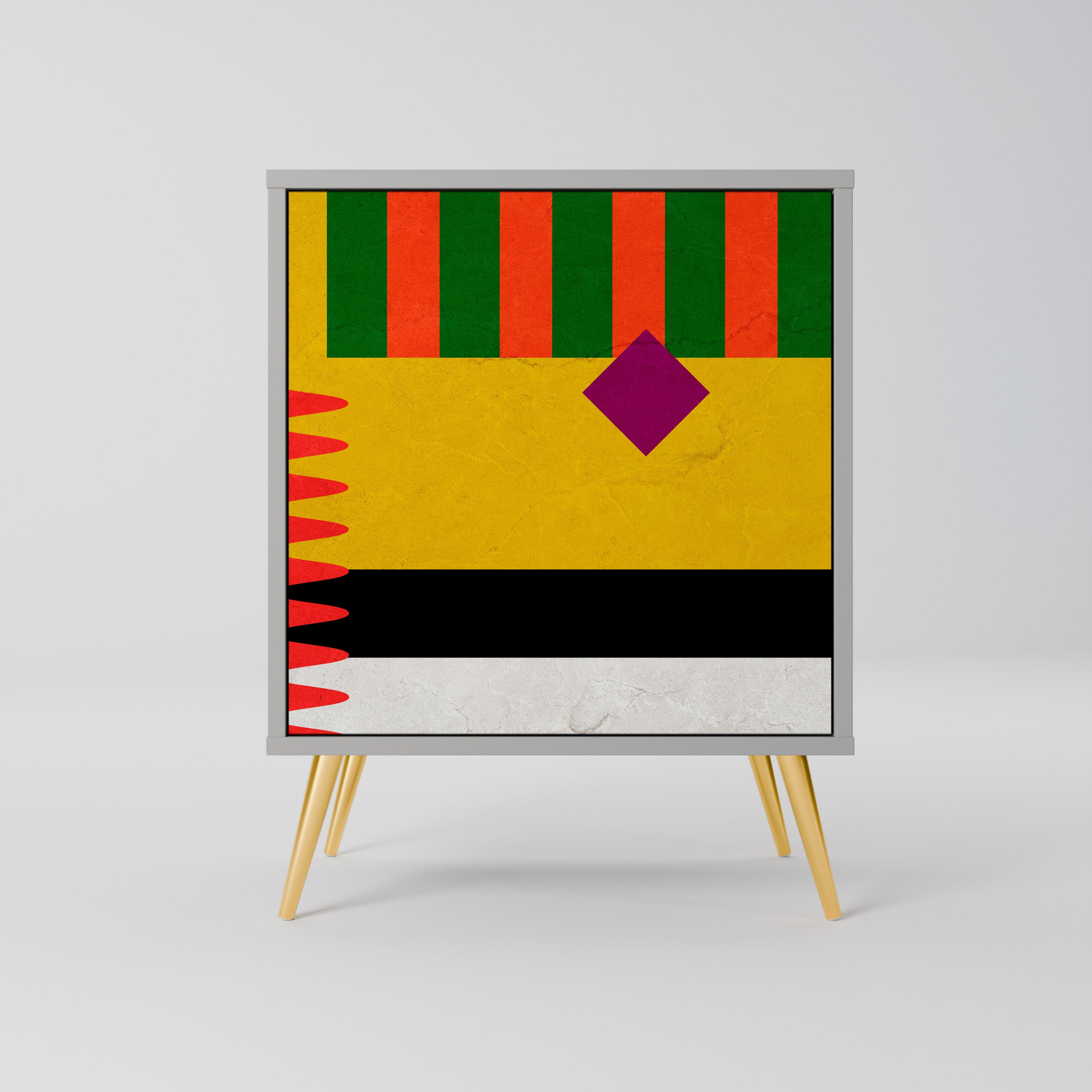 VIVID ART Komoda 1-drzwiowa korpus Szary