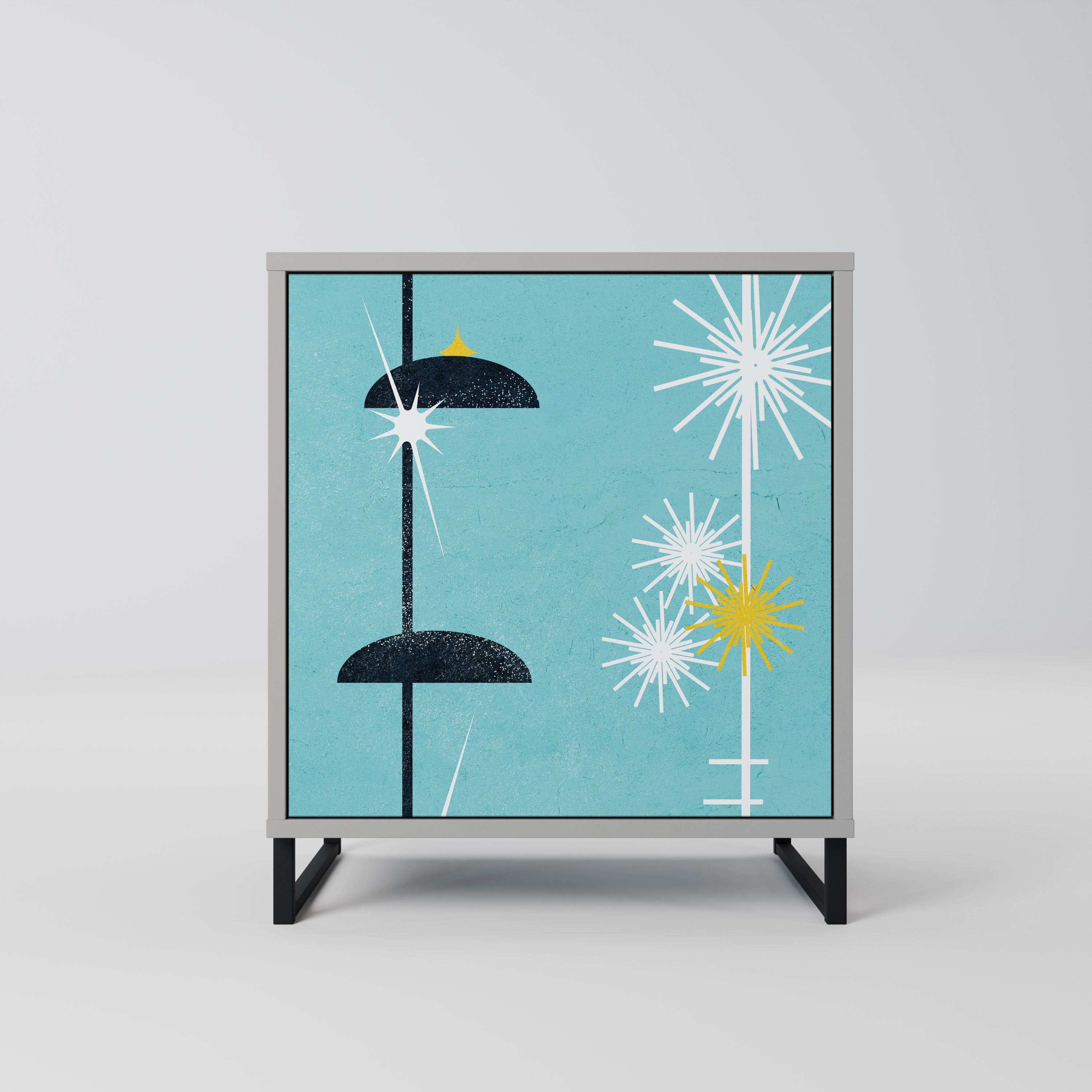 PATHS TO HAPPINESS Komoda 1-drzwiowa korpus Szary