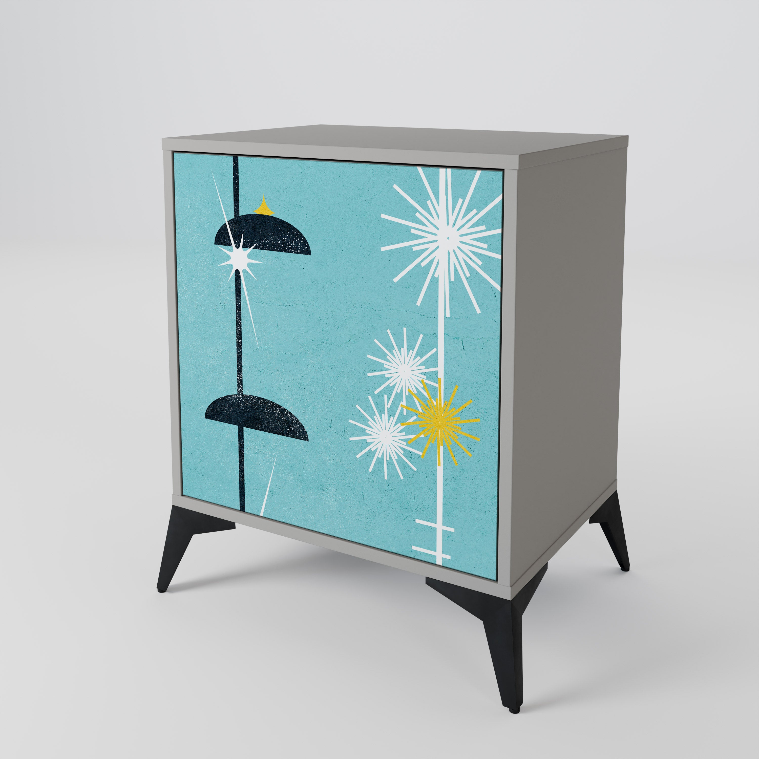 PATHS TO HAPPINESS Komoda 1-drzwiowa korpus Szary