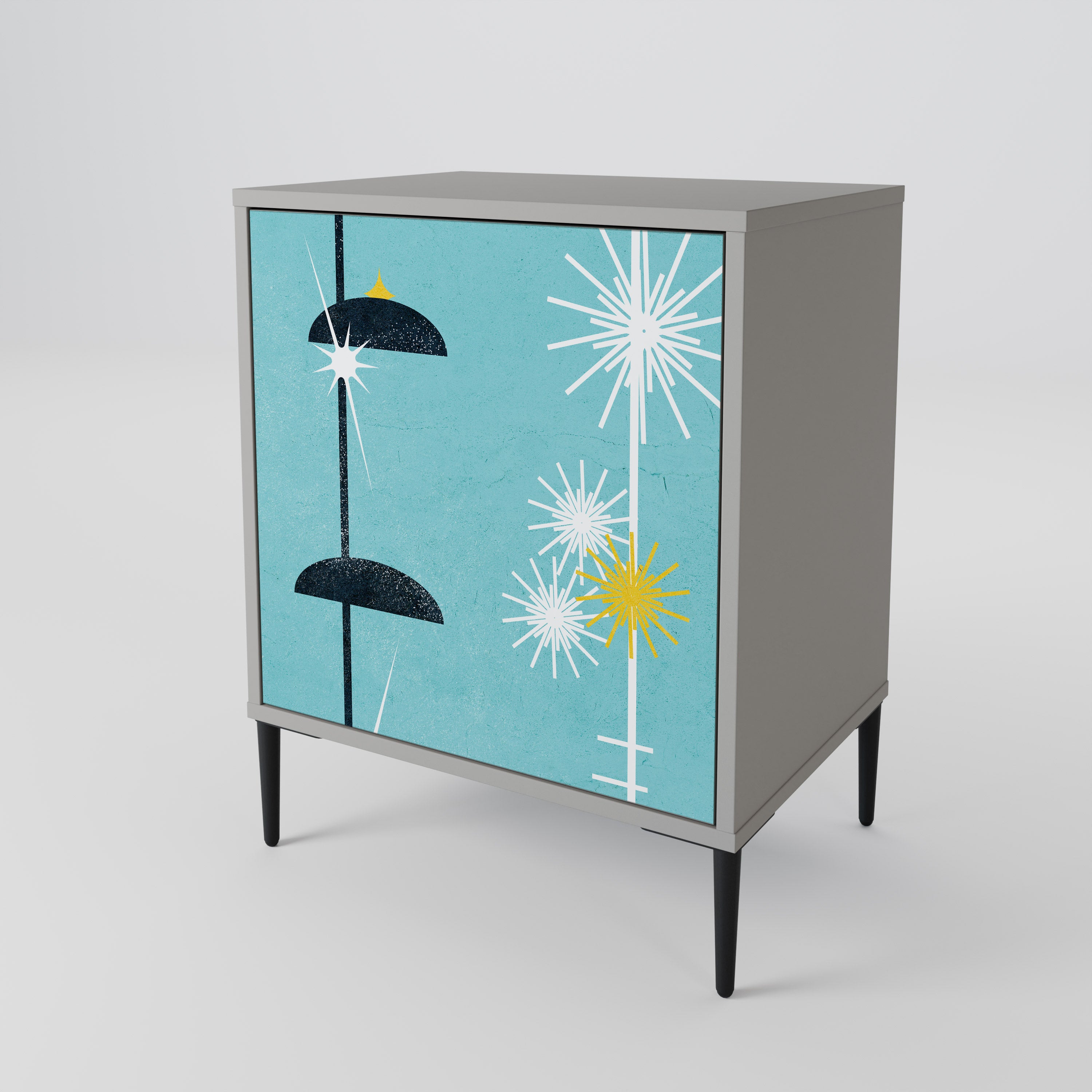 PATHS TO HAPPINESS Komoda 1-drzwiowa korpus Szary