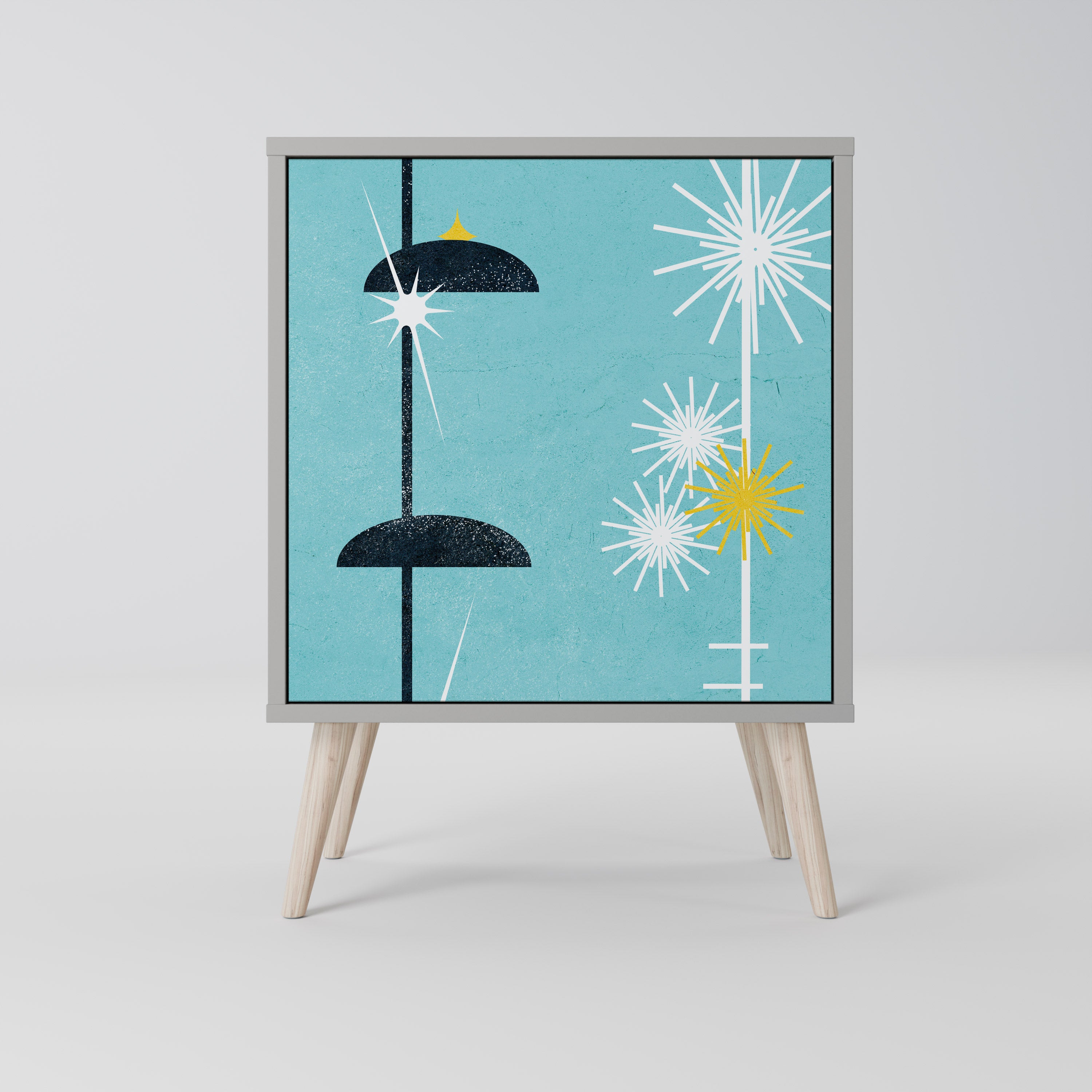 PATHS TO HAPPINESS Komoda 1-drzwiowa korpus Szary