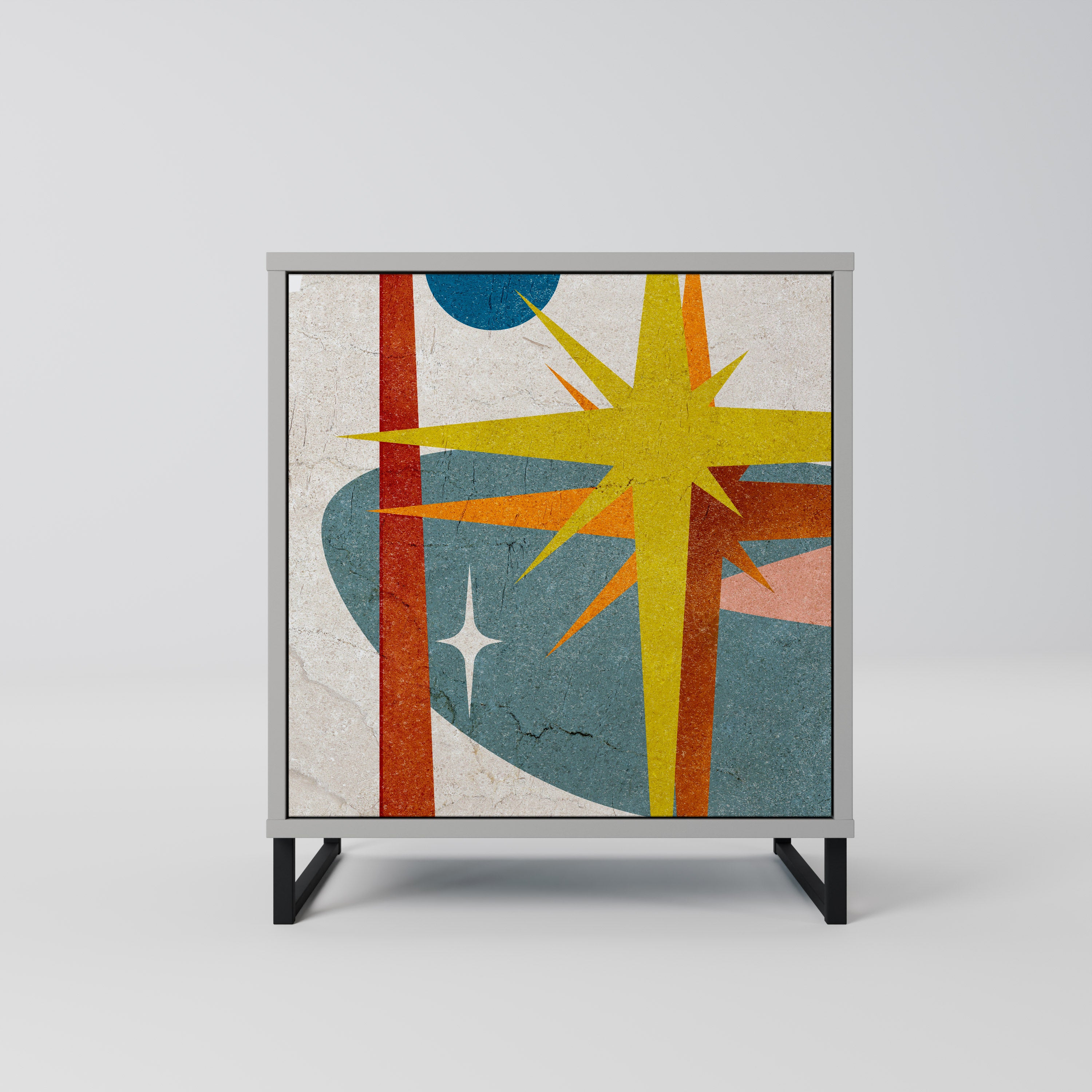 INTERSTELLAR VIBES Komoda 1-drzwiowa korpus Szary