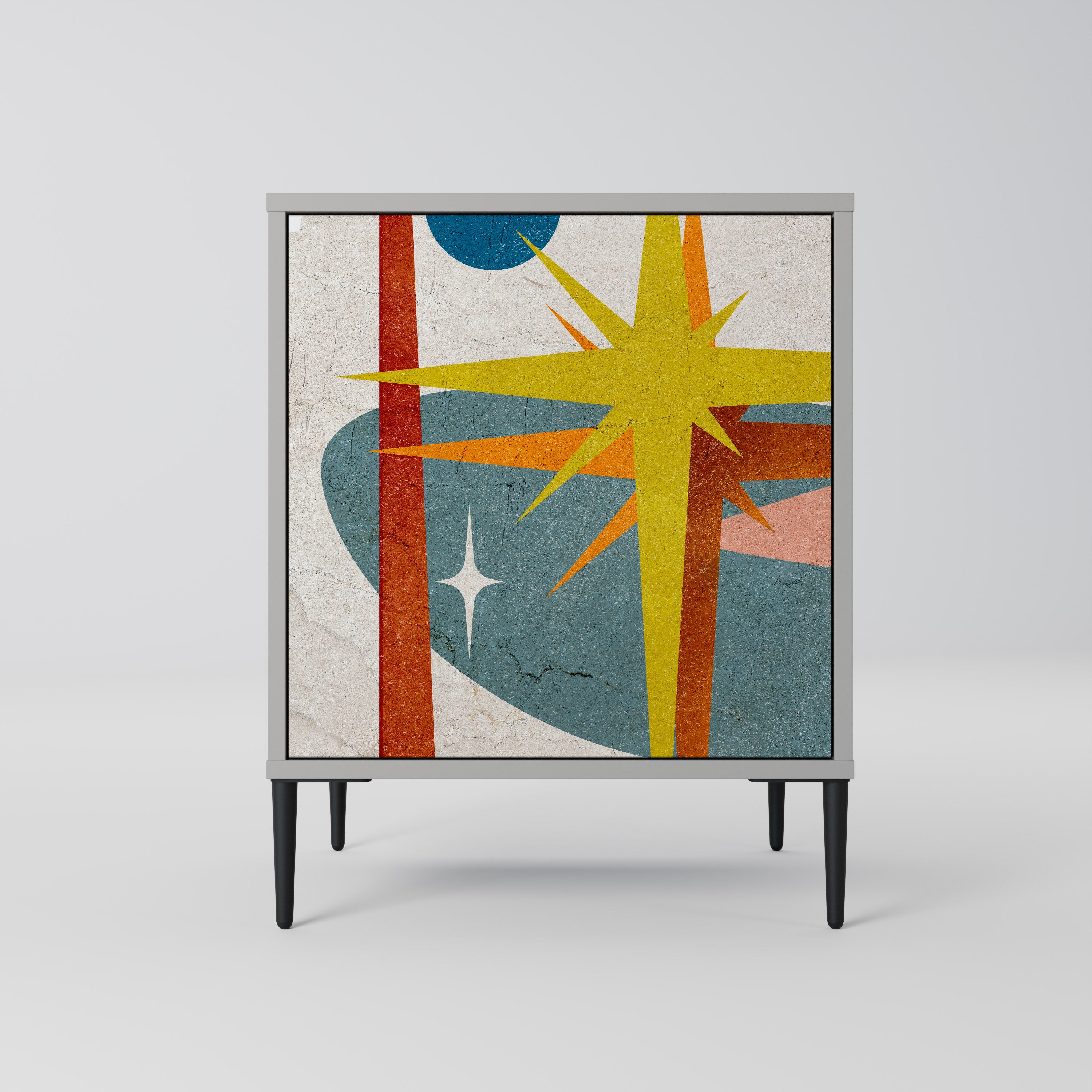 INTERSTELLAR VIBES Komoda 1-drzwiowa korpus Szary