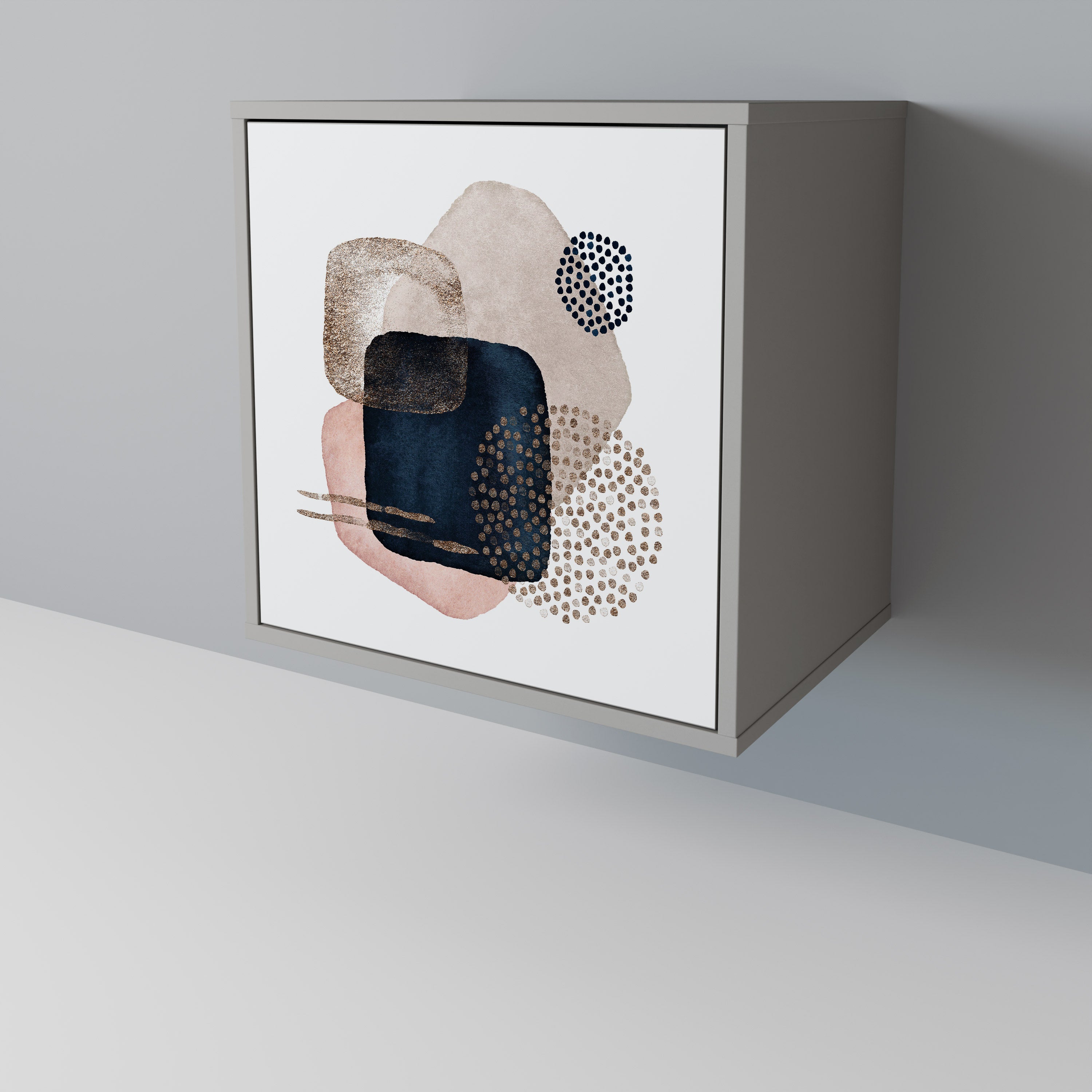 COLORFUL SHAPES Komoda 1-drzwiowa korpus Szary