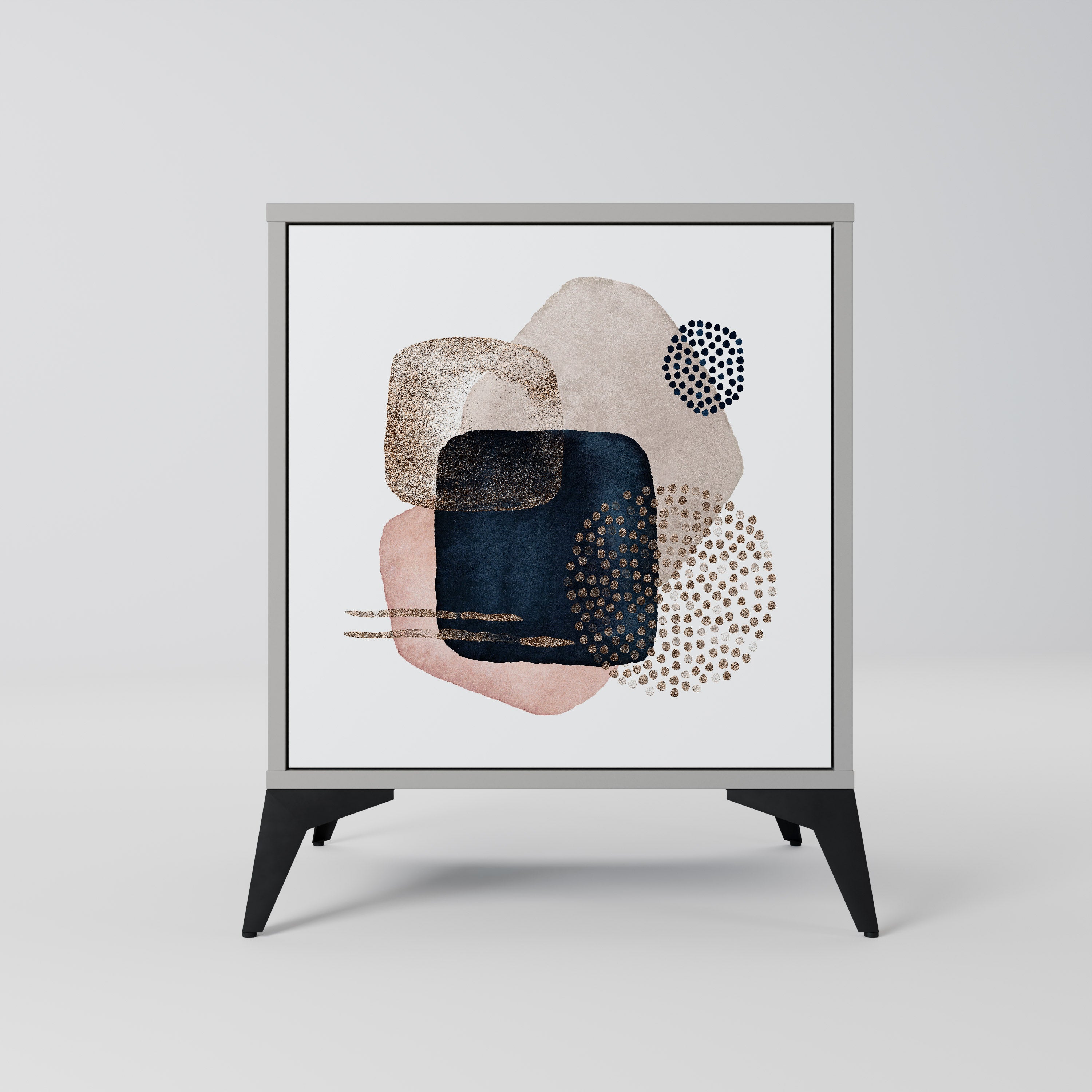 COLORFUL SHAPES Komoda 1-drzwiowa korpus Szary