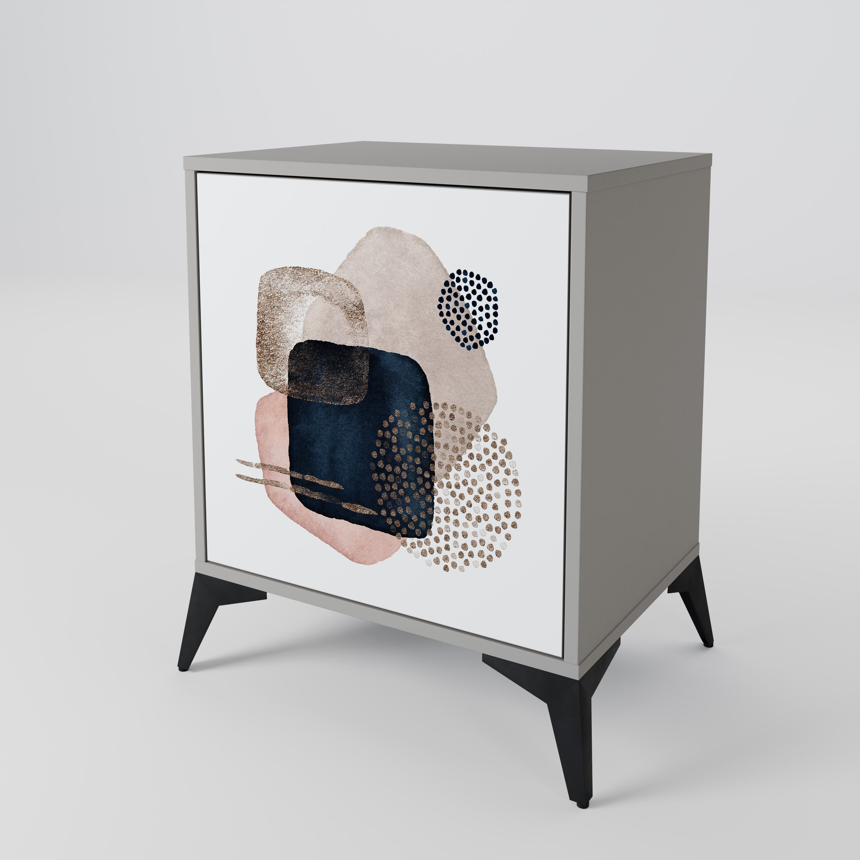 COLORFUL SHAPES Komoda 1-drzwiowa korpus Szary