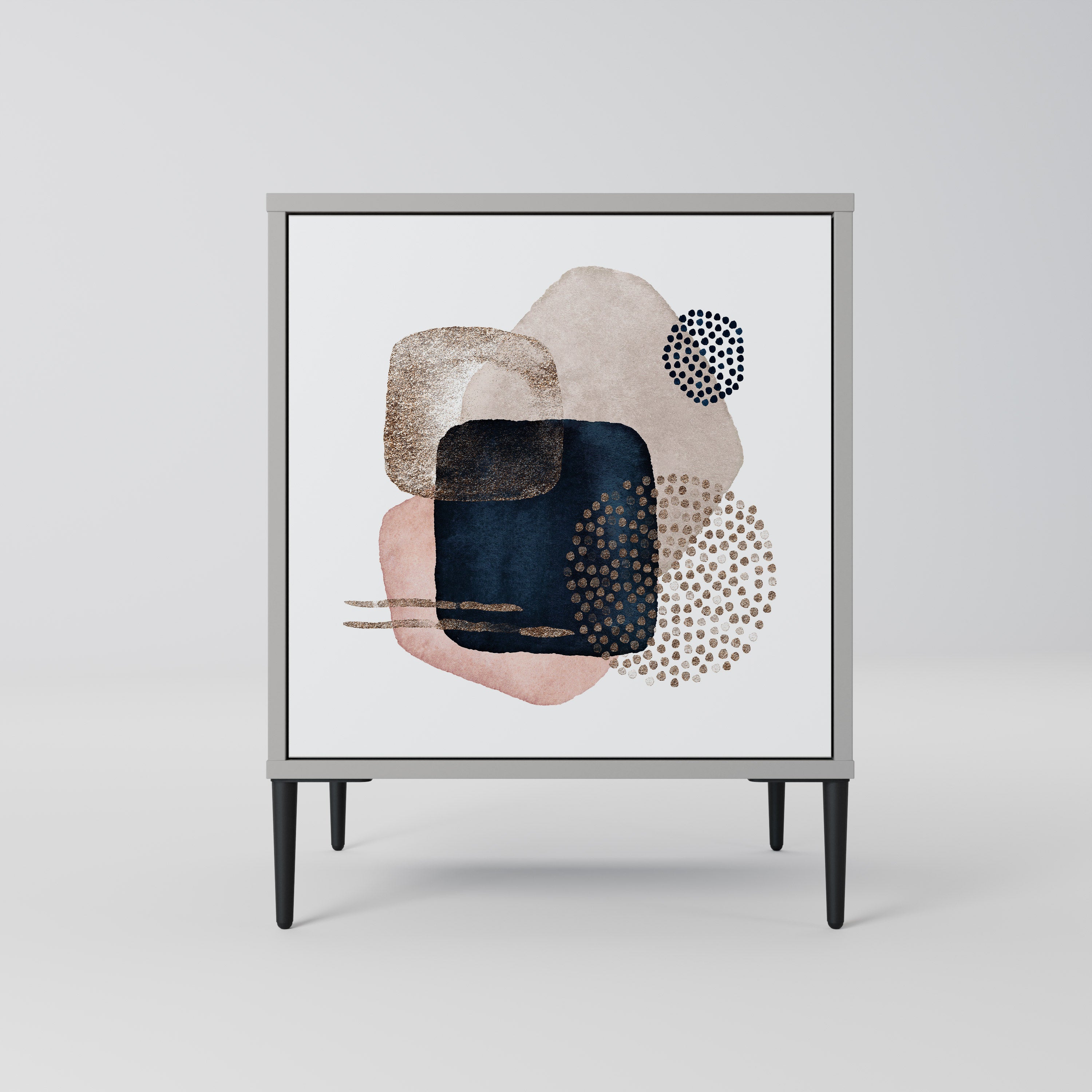 COLORFUL SHAPES Komoda 1-drzwiowa korpus Szary