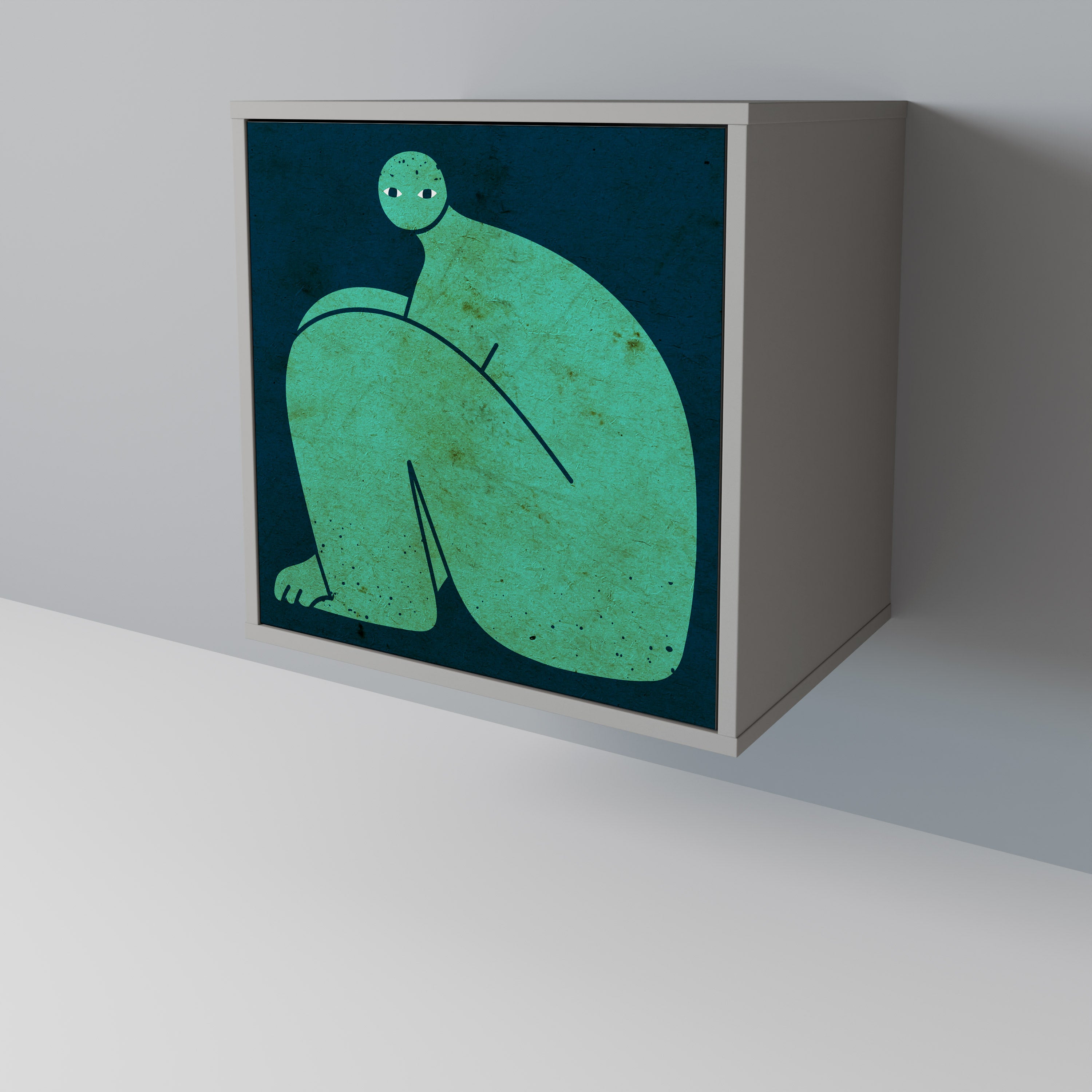 TOGETHER BUT SEPARATELY Komoda 1-drzwiowa korpus Szary