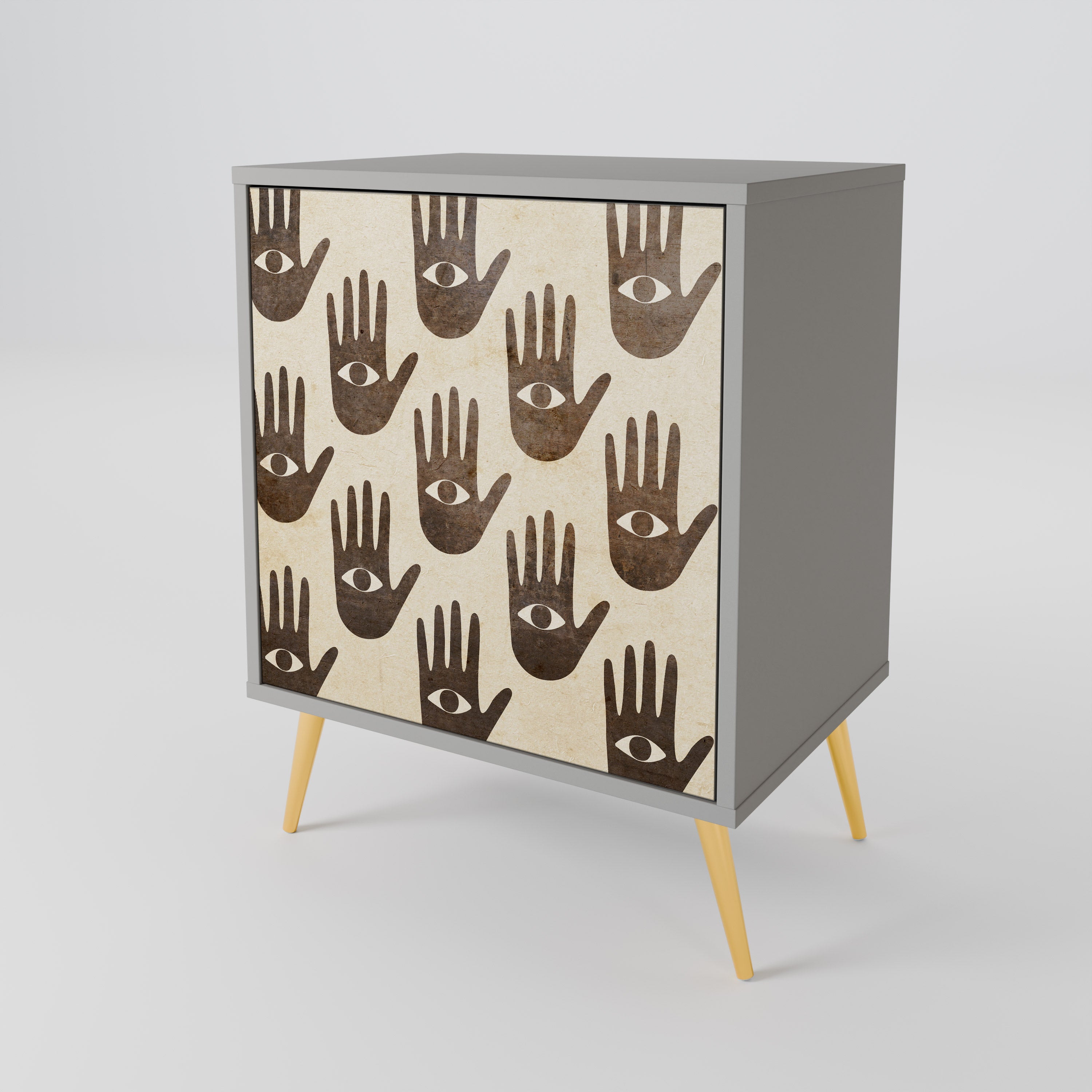 SEE MORE Komoda 1-drzwiowa korpus Szary