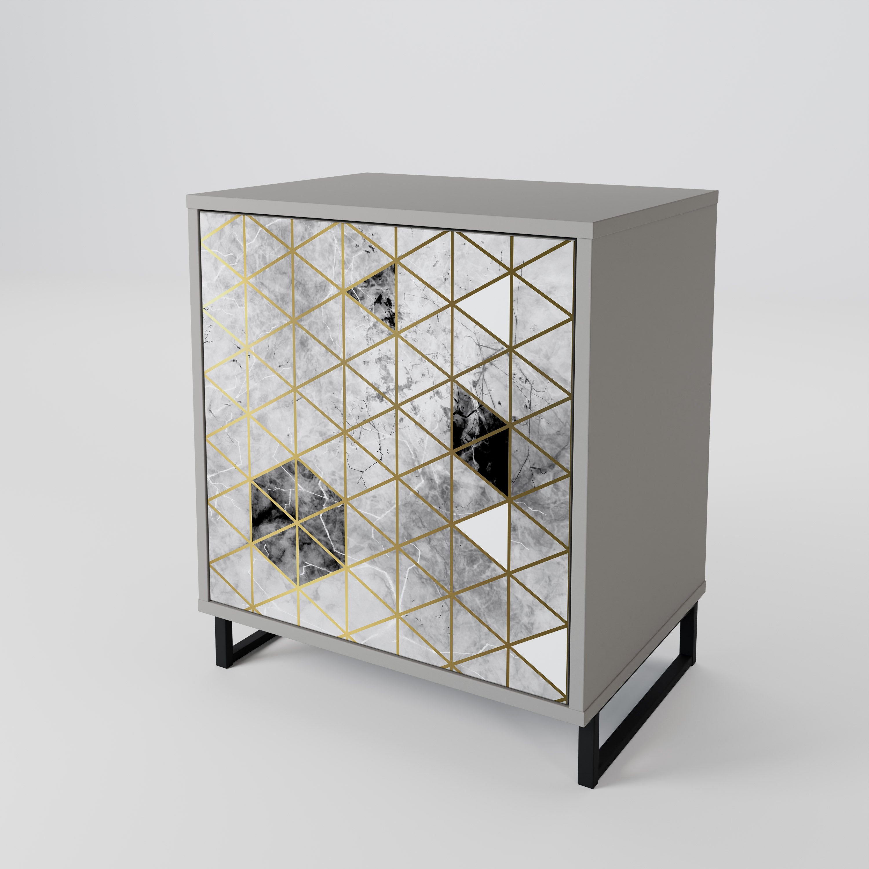 ASHEN ARIA Komoda 1-drzwiowa korpus Szary