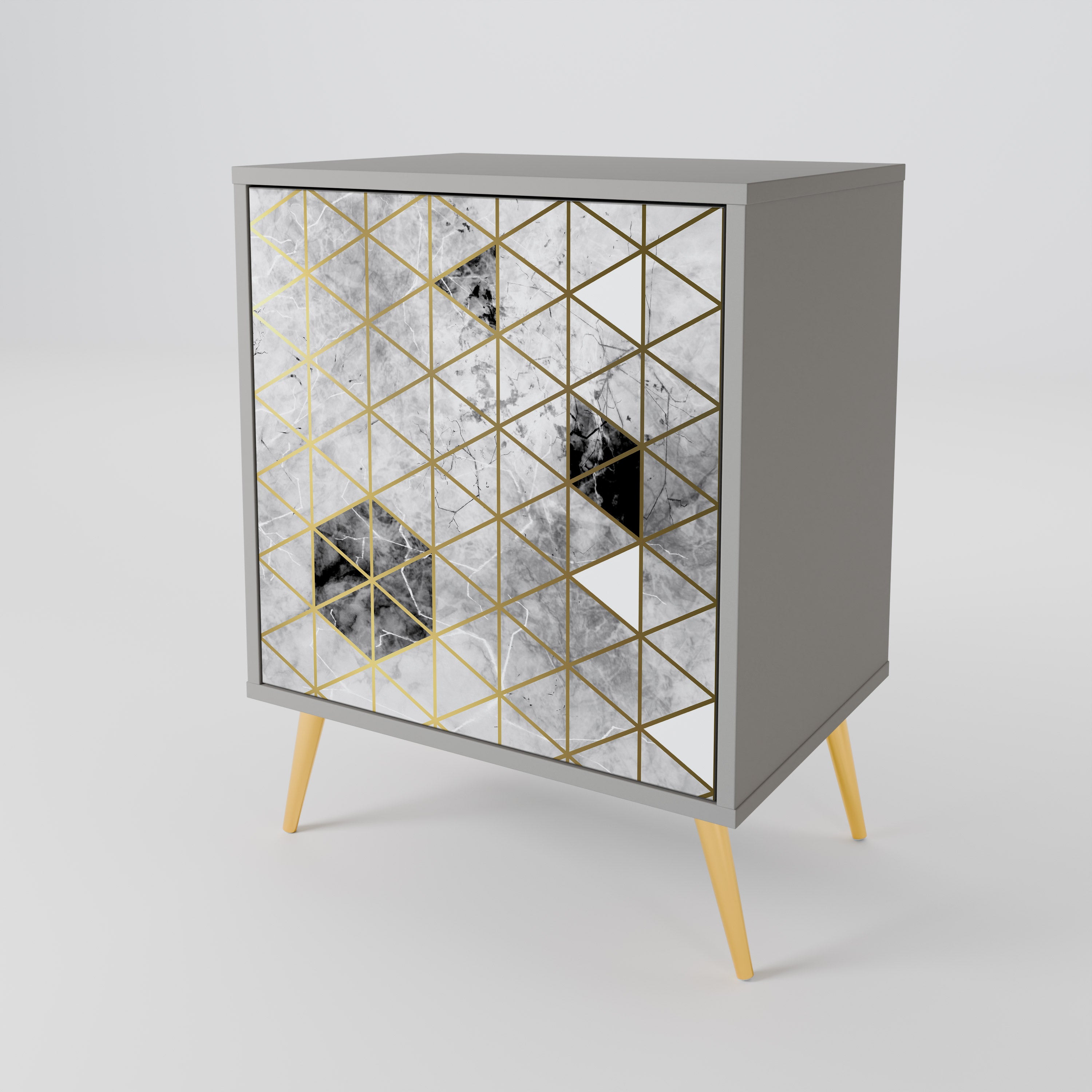 ASHEN ARIA Komoda 1-drzwiowa korpus Szary