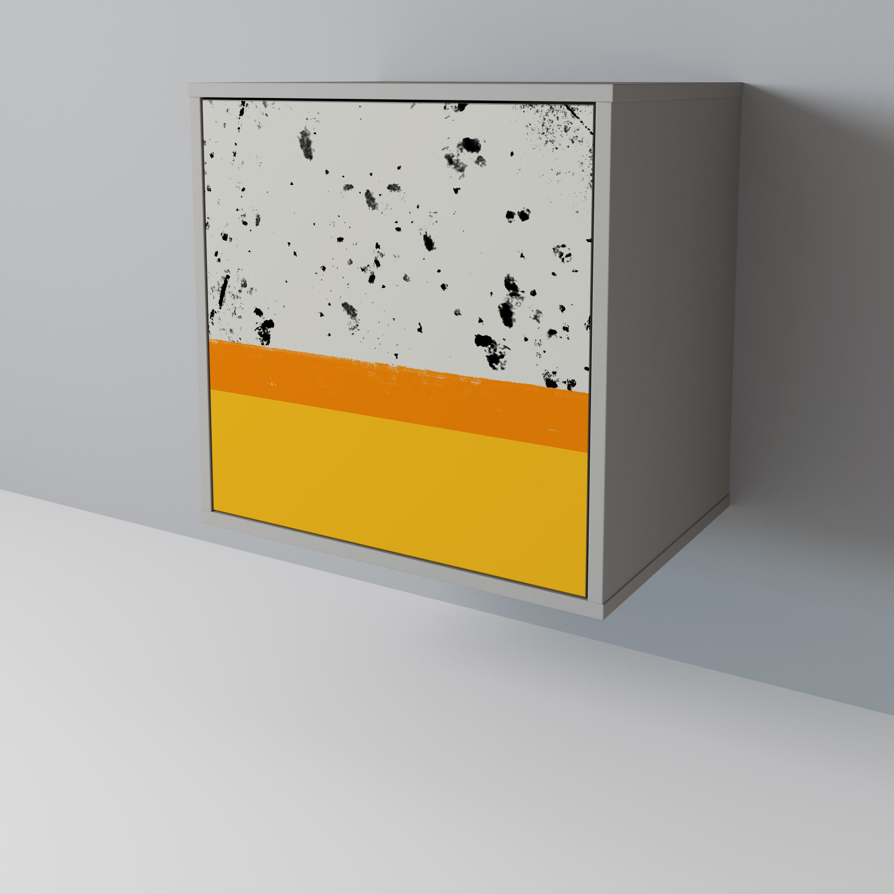 DYED BY ORANGE Komoda 1-drzwiowa korpus Szary