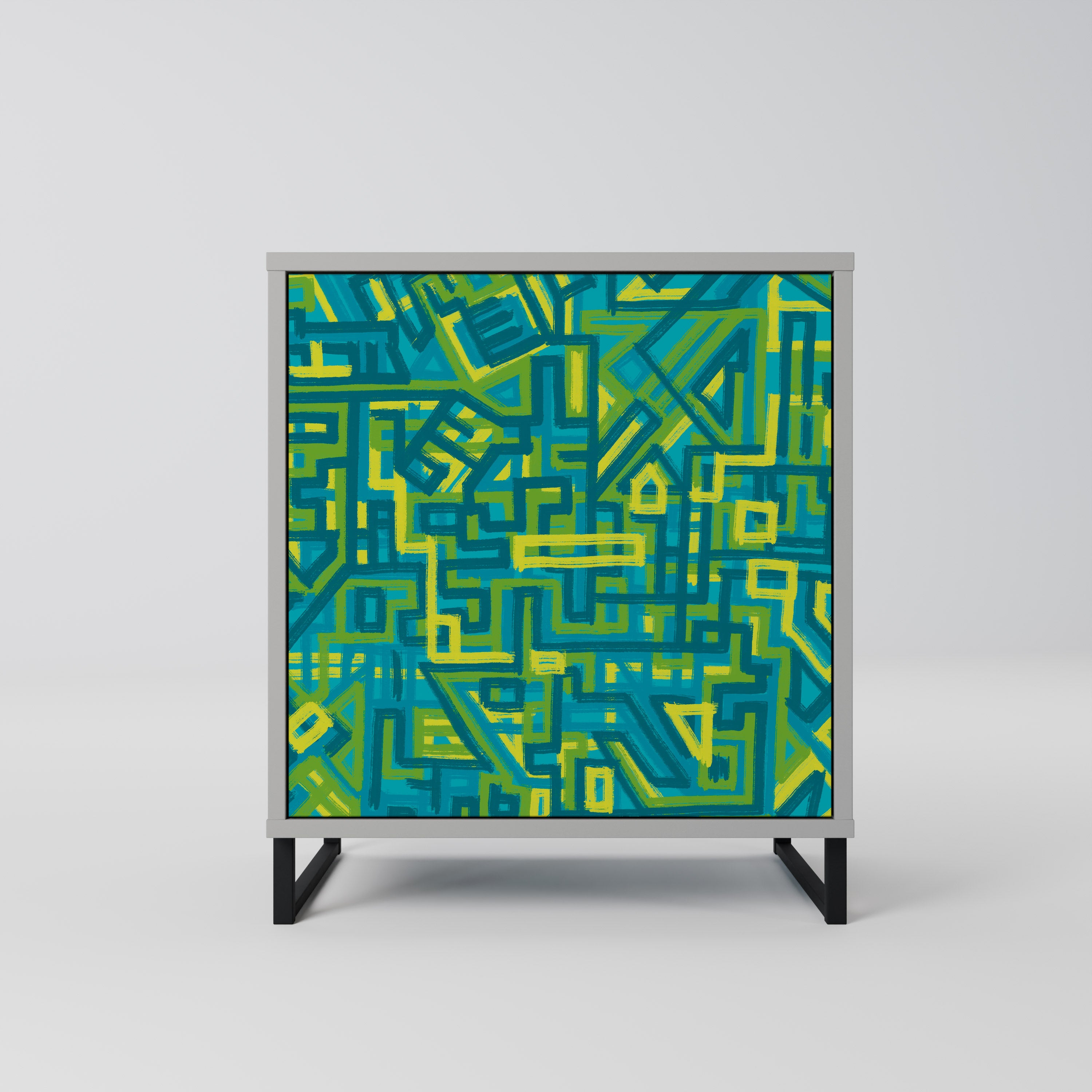 NOSTALGIC MEMORIES Komoda 1-drzwiowa korpus Szary