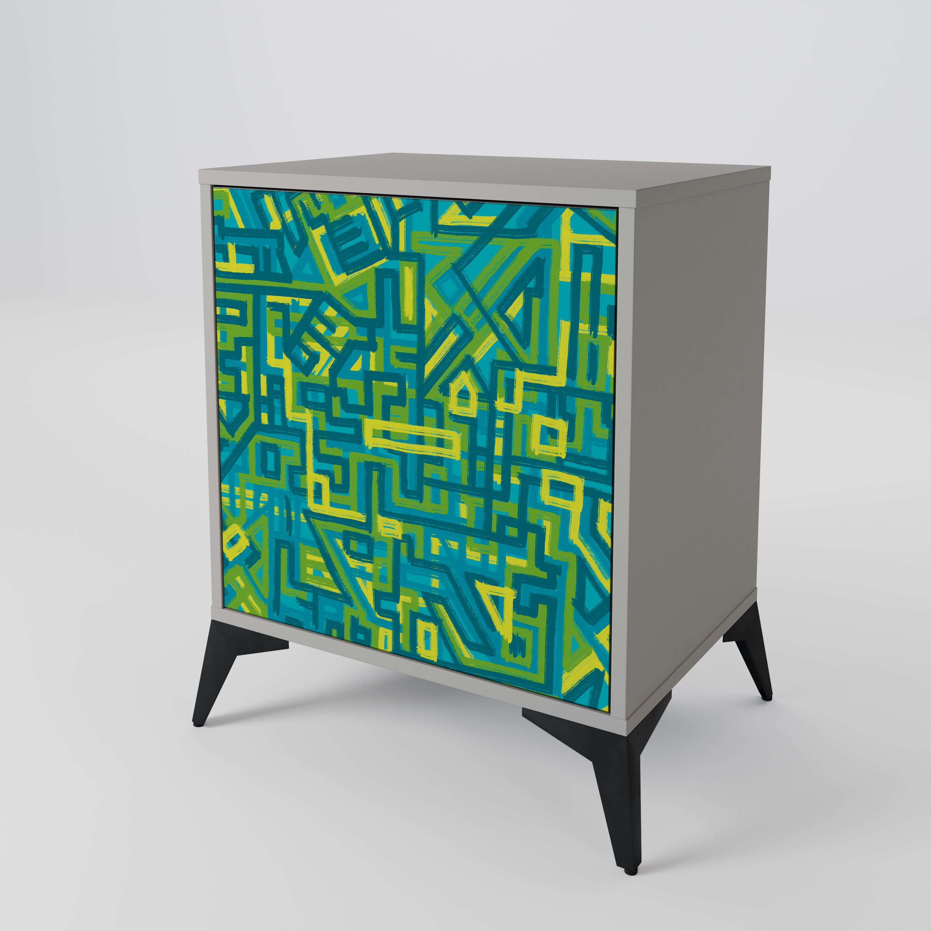 NOSTALGIC MEMORIES Komoda 1-drzwiowa korpus Szary