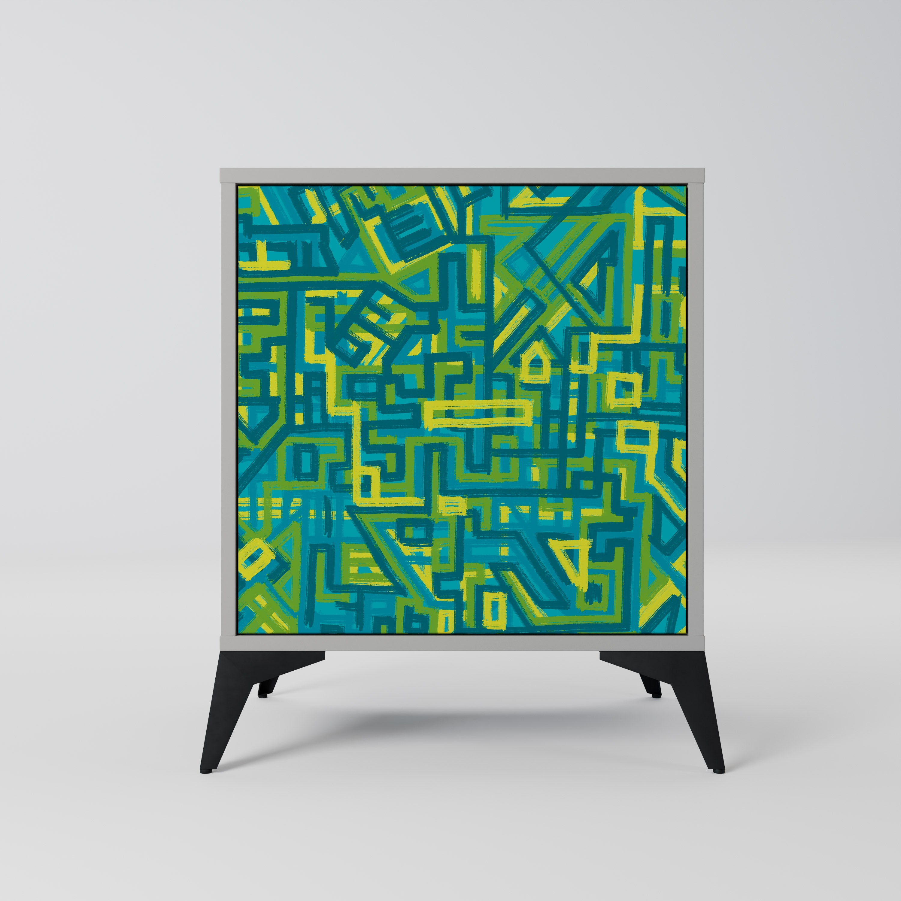 NOSTALGIC MEMORIES Komoda 1-drzwiowa korpus Szary