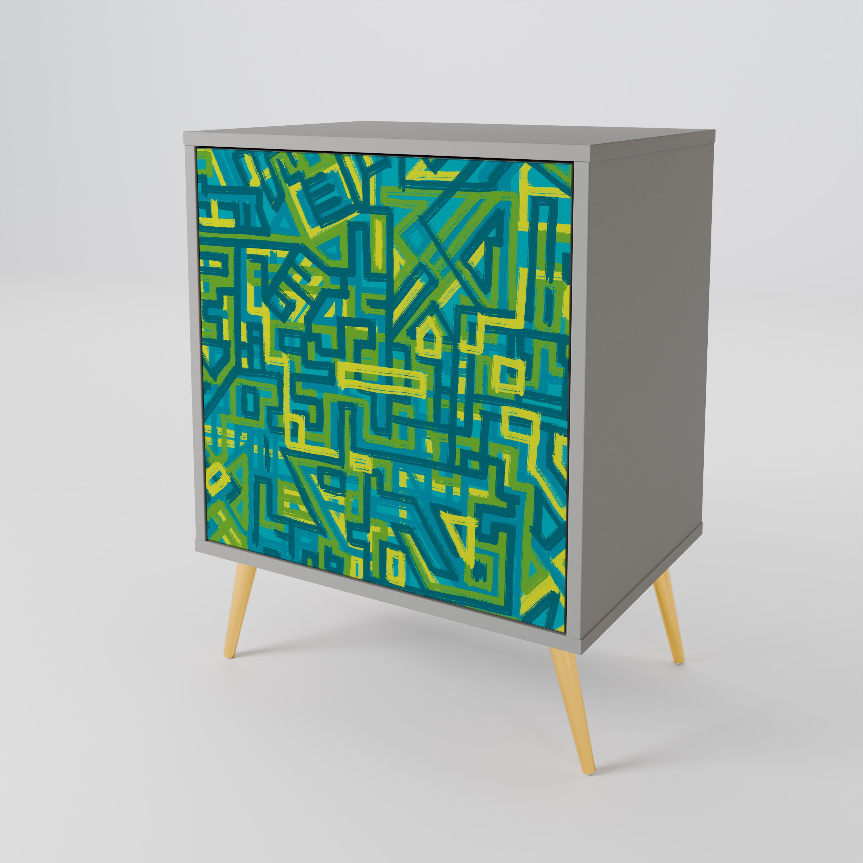 NOSTALGIC MEMORIES Komoda 1-drzwiowa korpus Szary