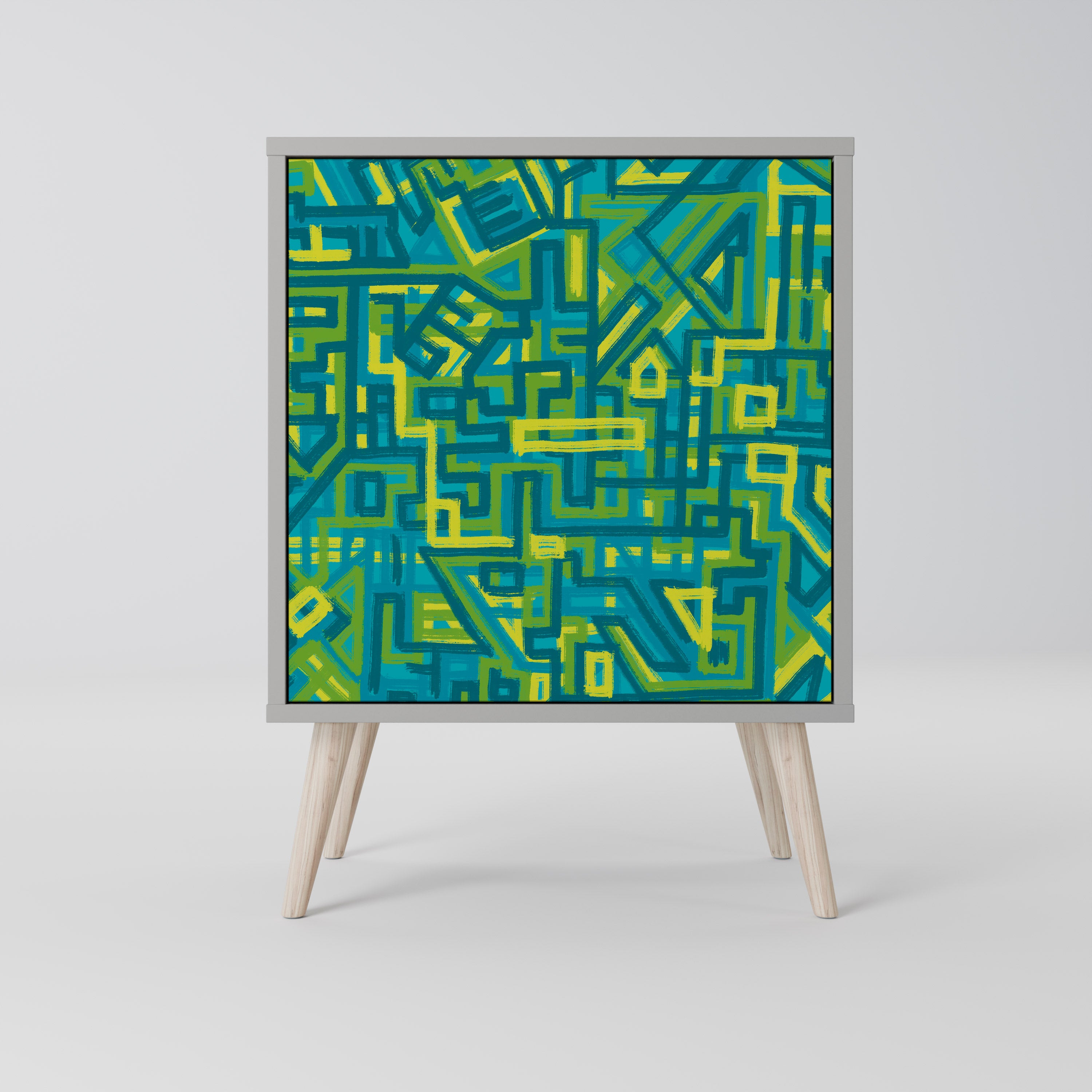 NOSTALGIC MEMORIES Komoda 1-drzwiowa korpus Szary