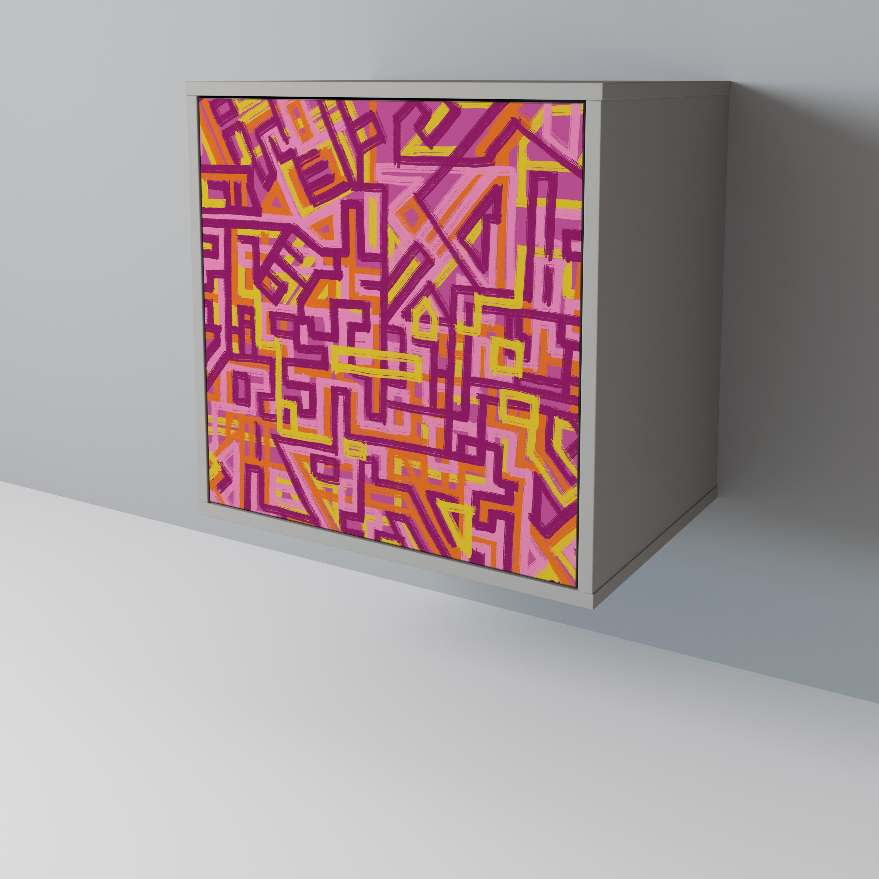 LOVELY MEMORIES Komoda 1-drzwiowa korpus Szary