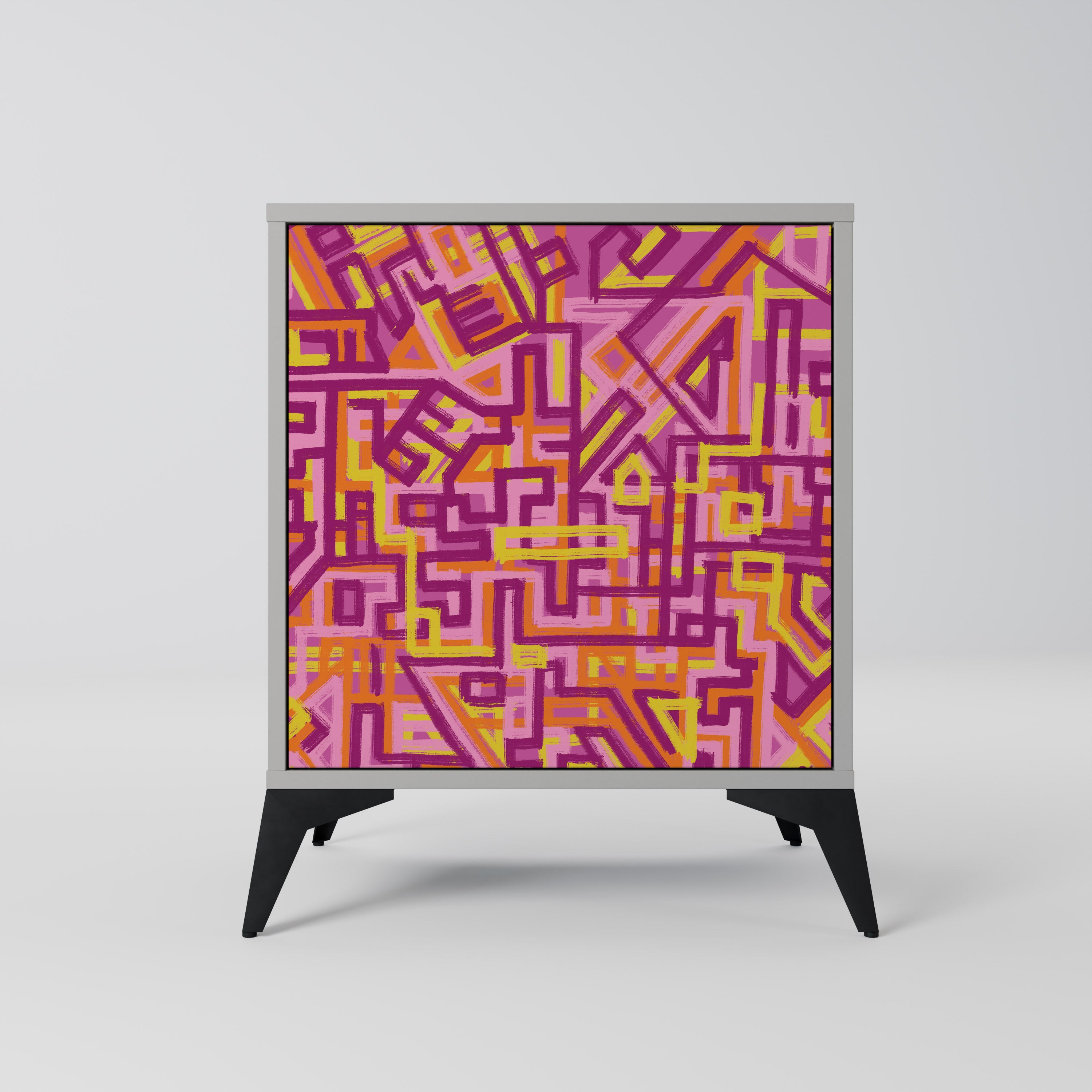 LOVELY MEMORIES Komoda 1-drzwiowa korpus Szary