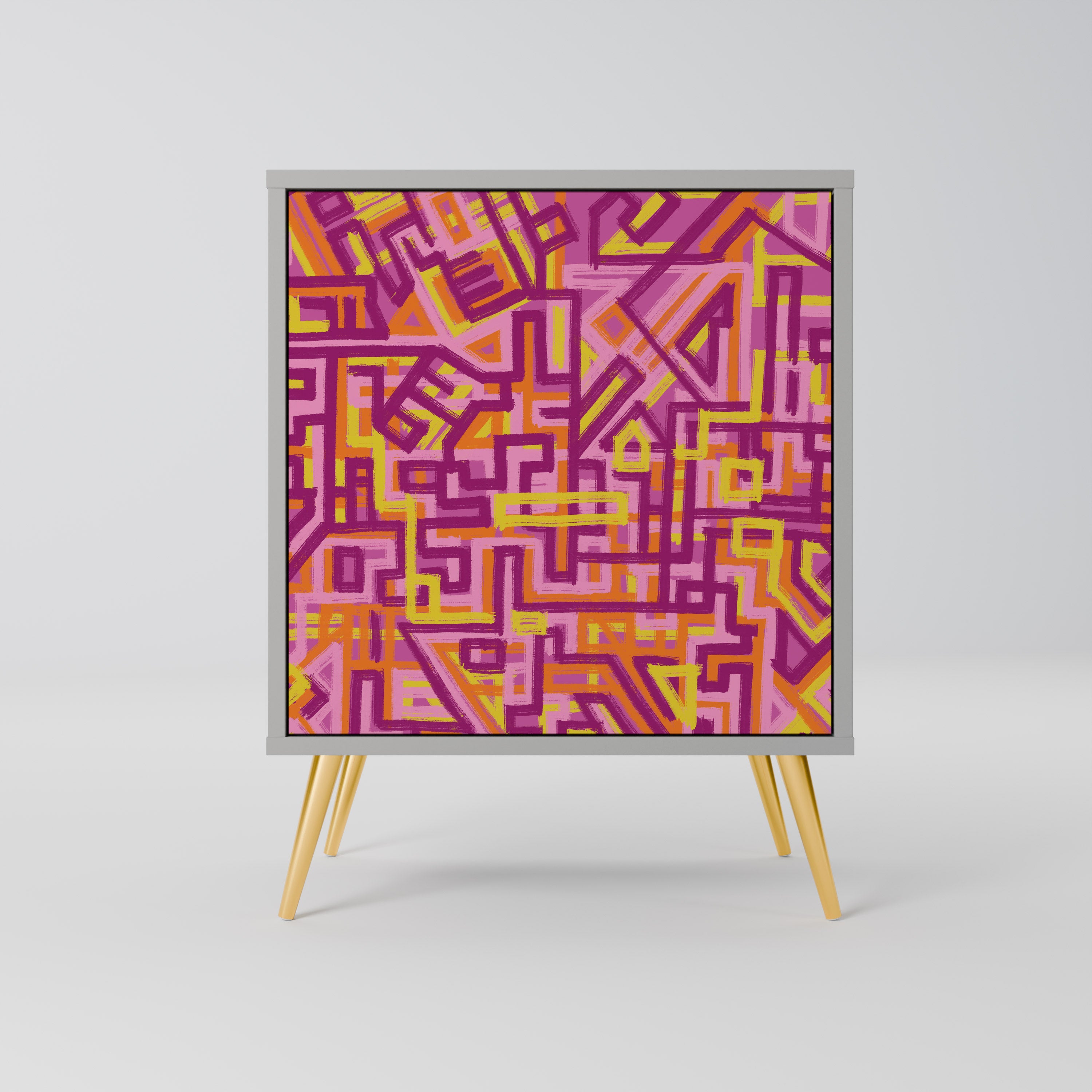 LOVELY MEMORIES Komoda 1-drzwiowa korpus Szary