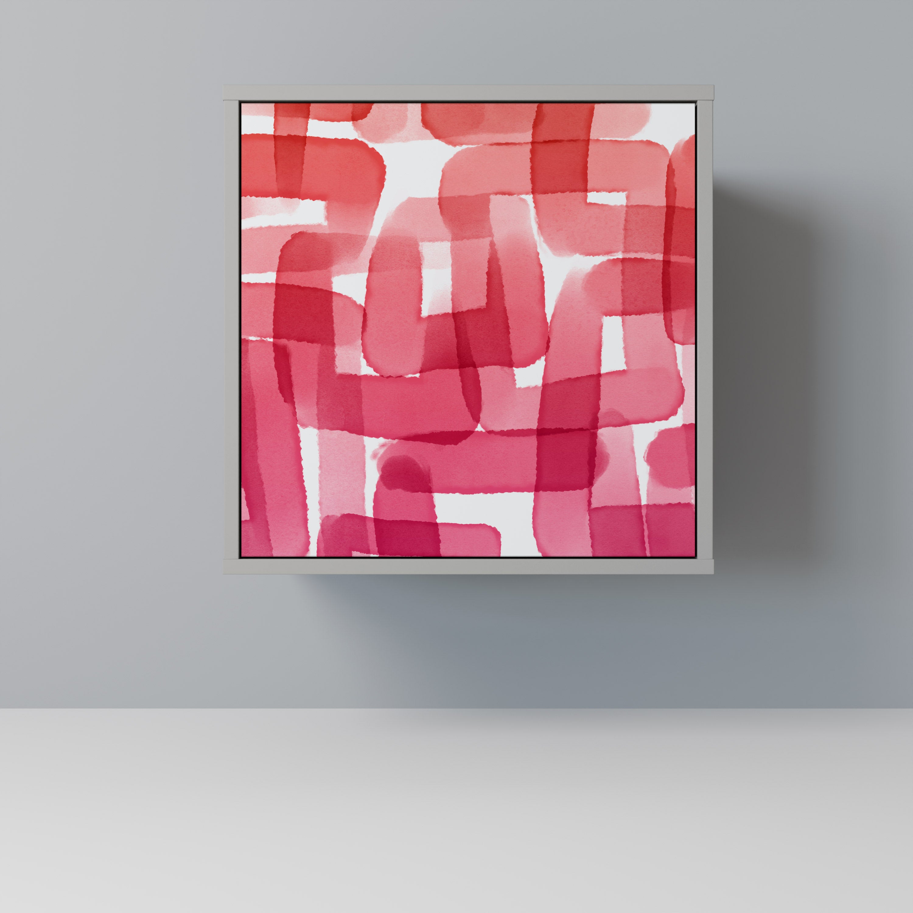 KALEIDOSCOPIC CUBISM Komoda 1-drzwiowa korpus Szary