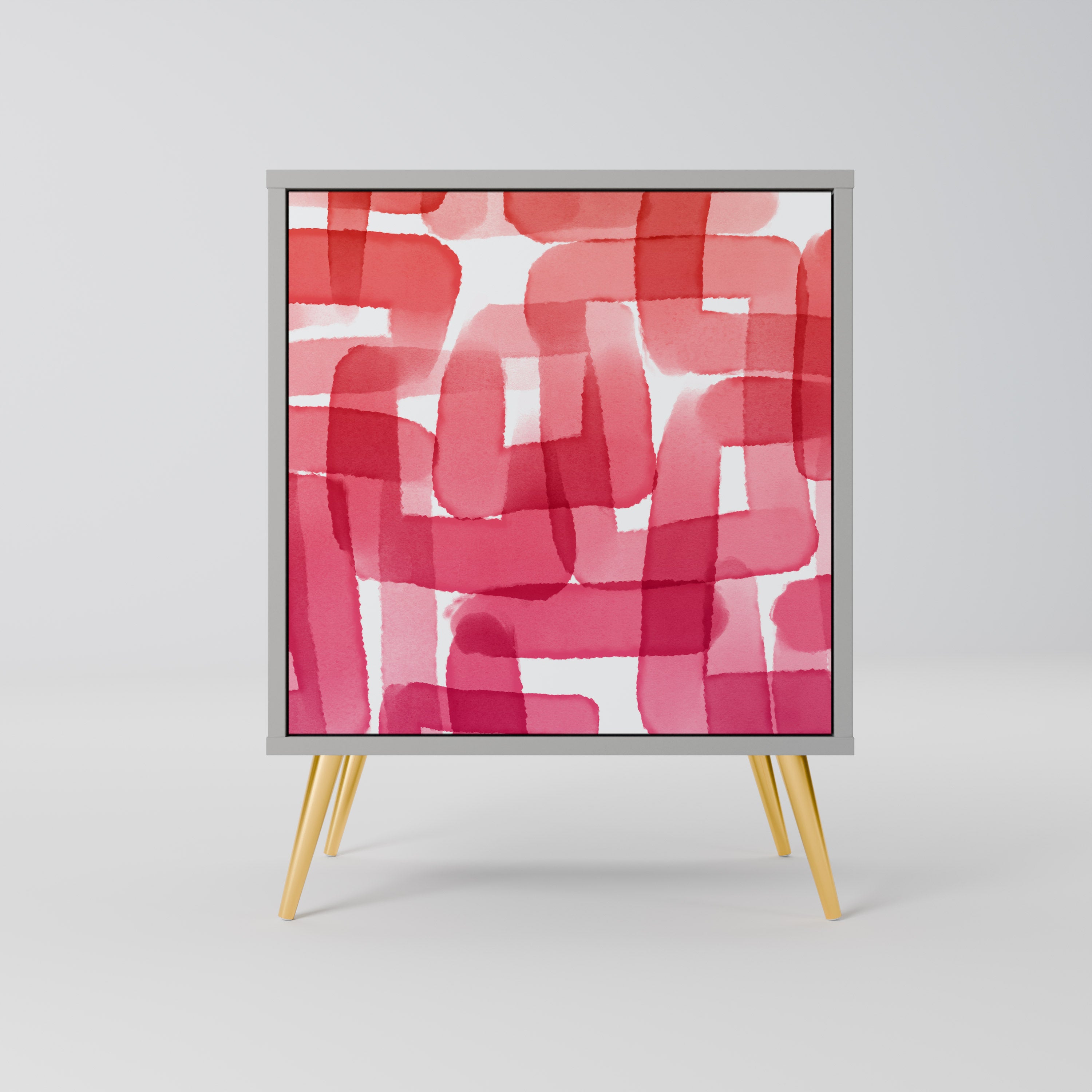 KALEIDOSCOPIC CUBISM Komoda 1-drzwiowa korpus Szary