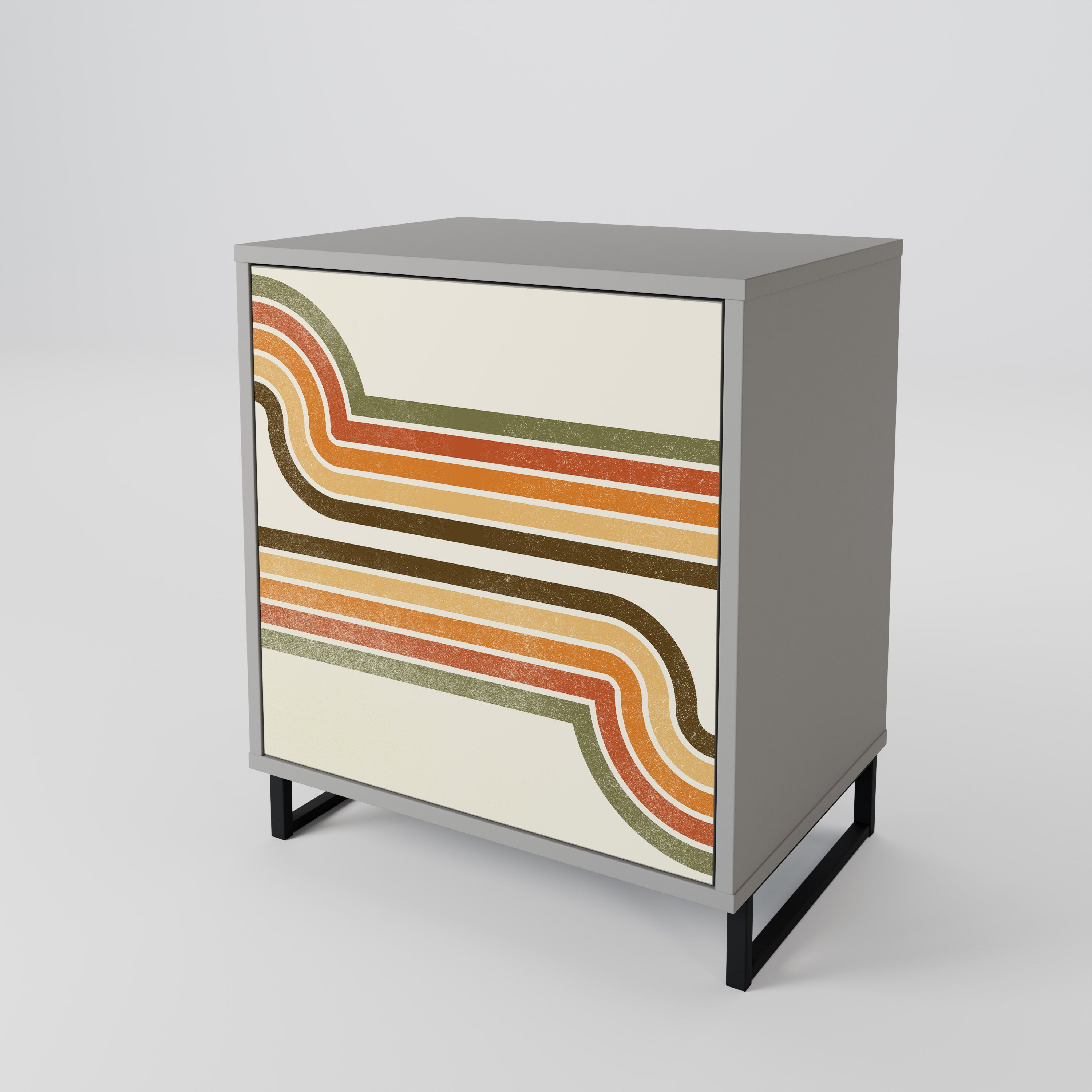 EXCEPTIONAL STREAM Komoda 1-drzwiowa korpus Szary