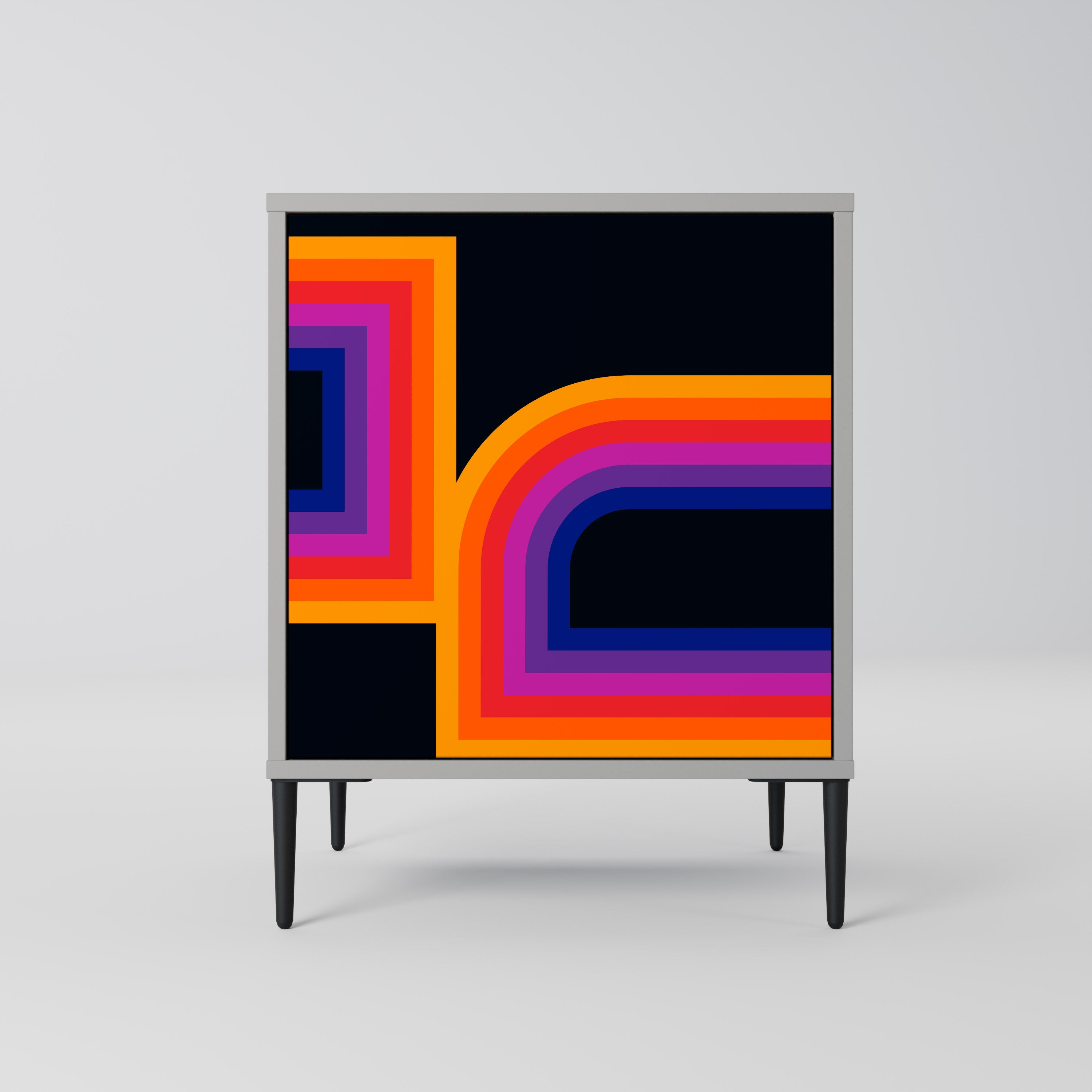 BLINDED BY THE LIGHTS Komoda 1-drzwiowa korpus Szary