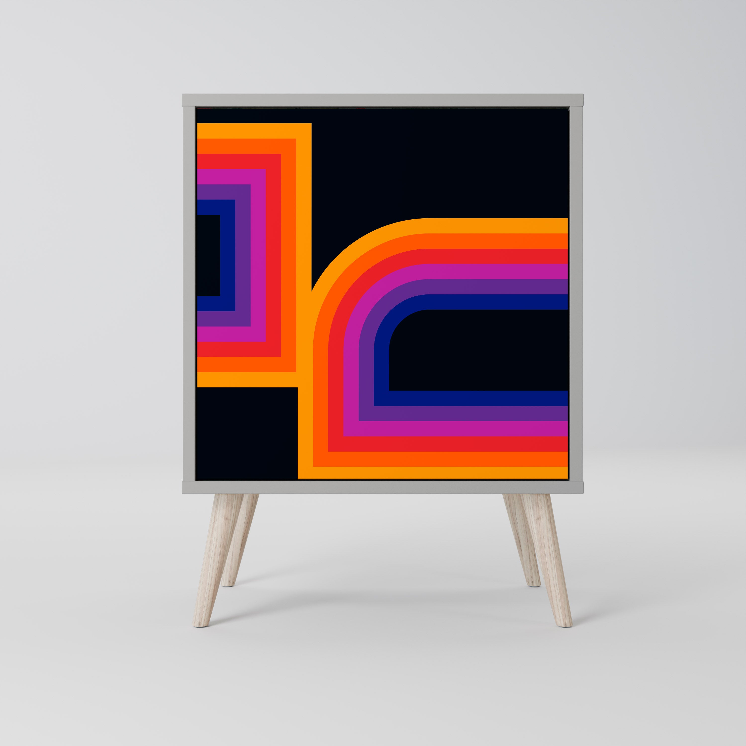 BLINDED BY THE LIGHTS Komoda 1-drzwiowa korpus Szary