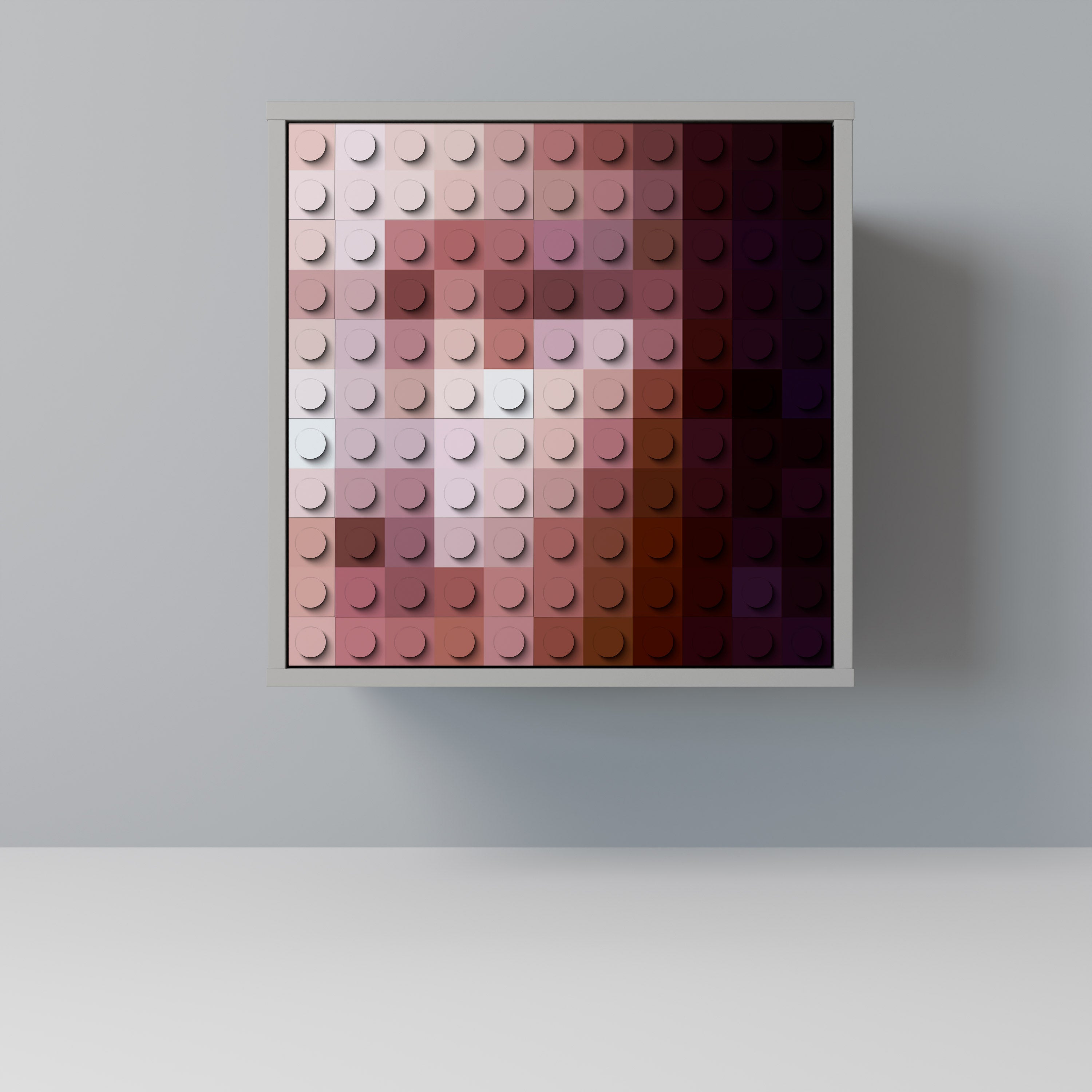 CONSTRUCTIVE ART Komoda 1-drzwiowa korpus Szary