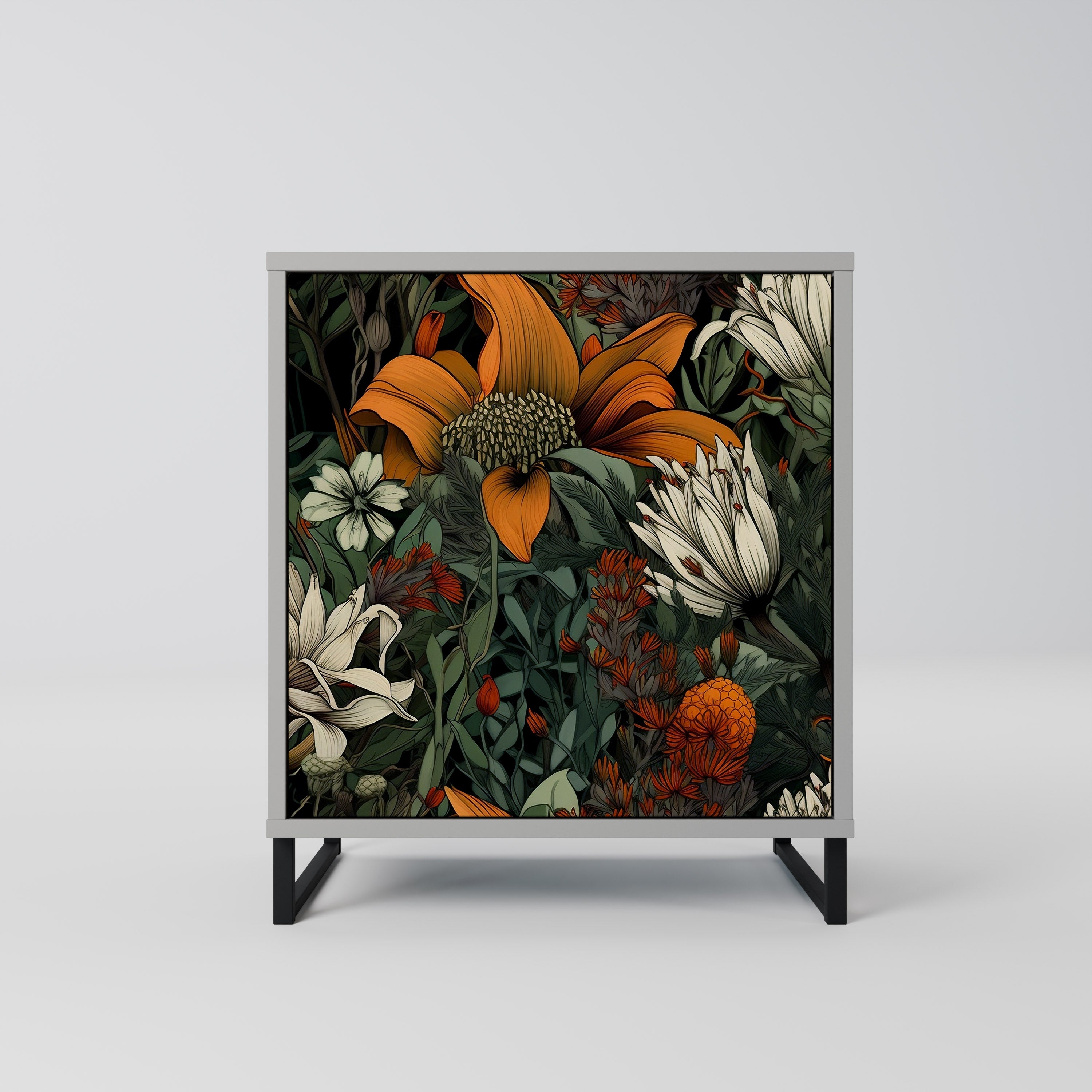 MIDNIGHT SPROUT Komoda 1-drzwiowa korpus Szary