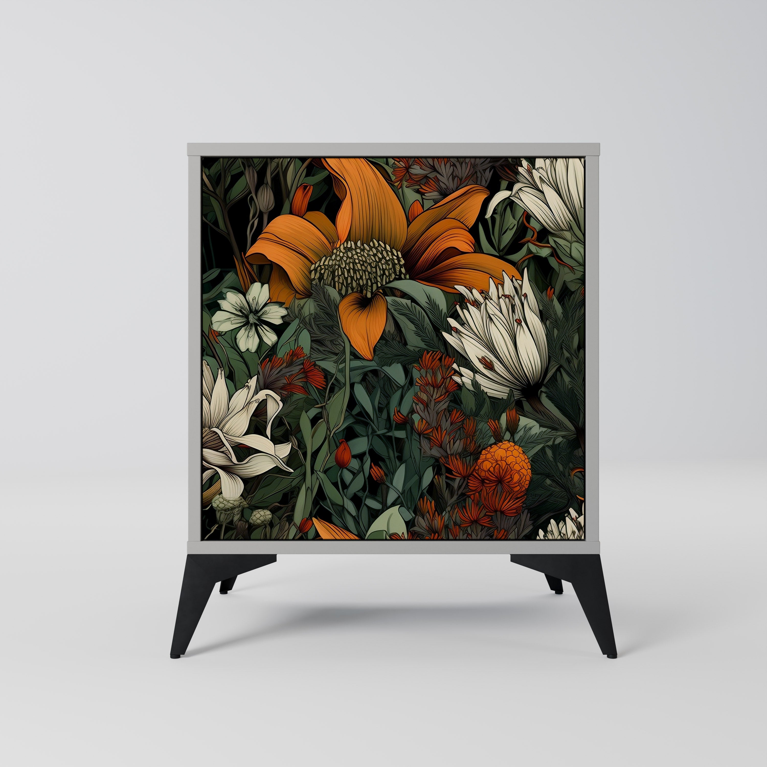 MIDNIGHT SPROUT Komoda 1-drzwiowa korpus Szary