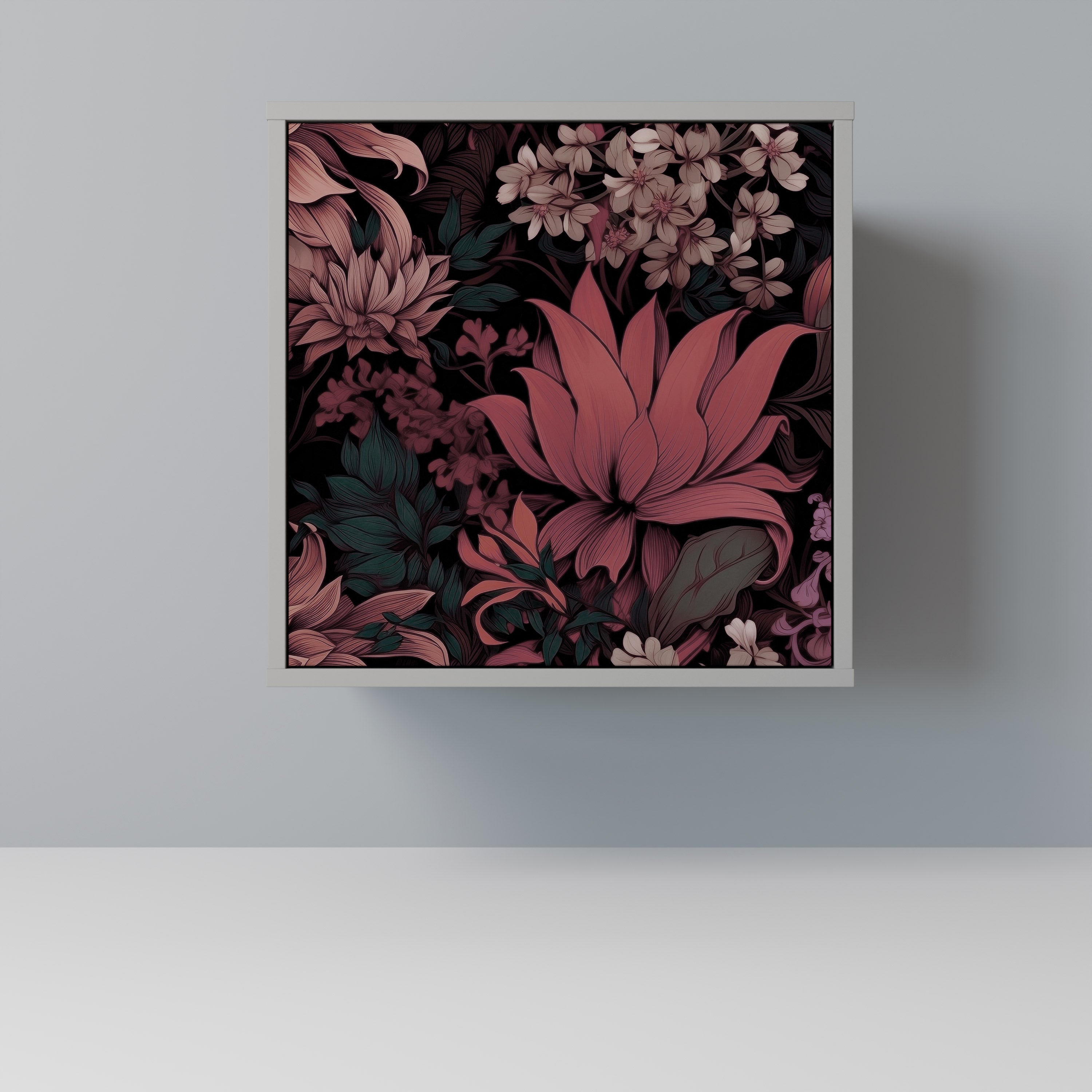 FLORAL WHISPER Komoda 1-drzwiowa korpus Szary