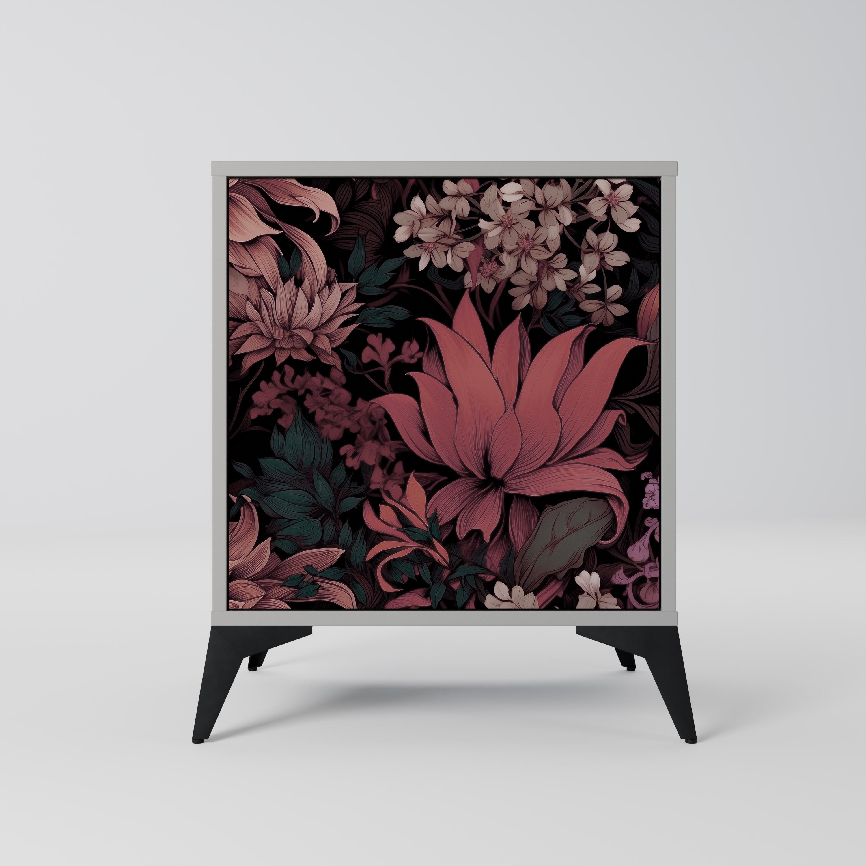 FLORAL WHISPER Komoda 1-drzwiowa korpus Szary