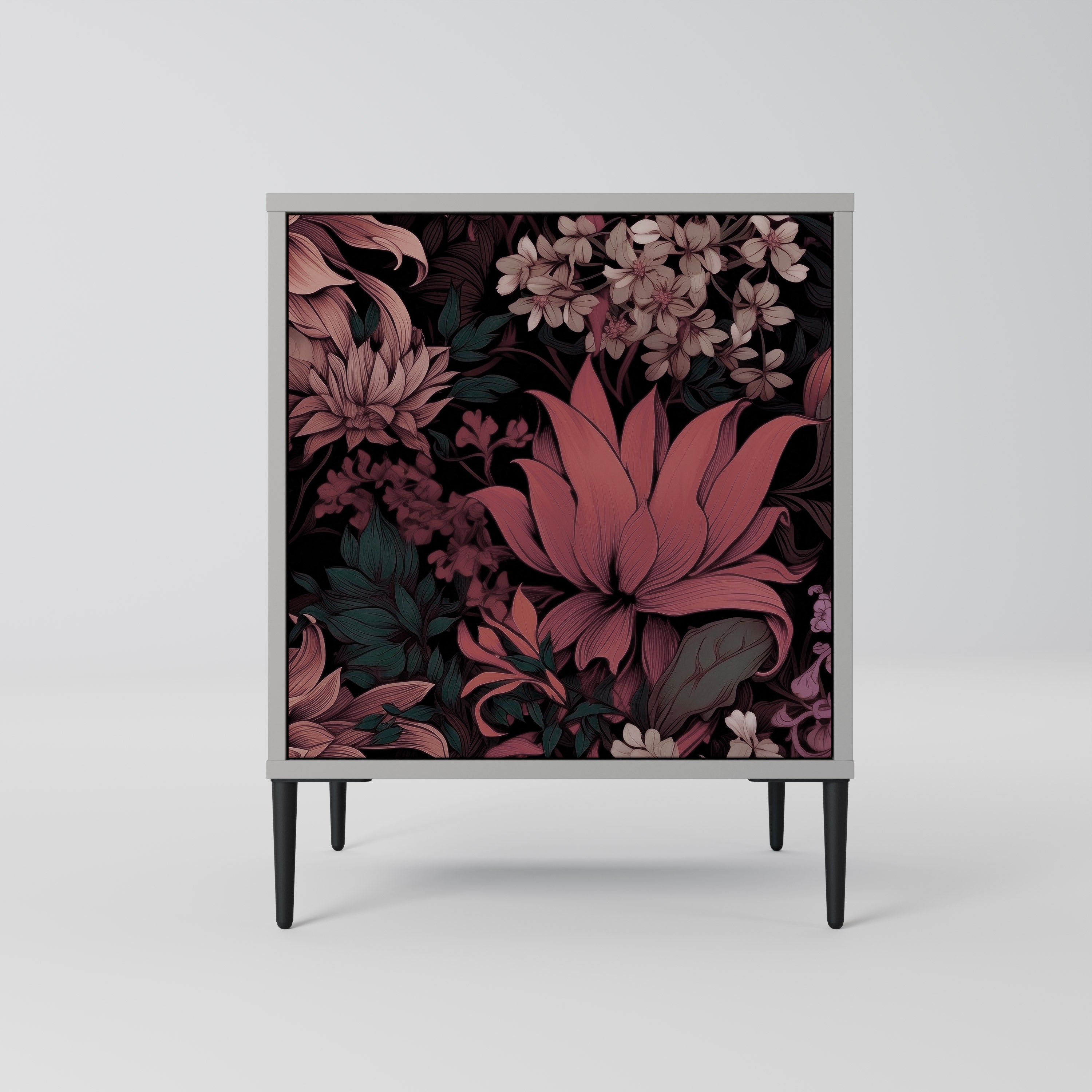 FLORAL WHISPER Komoda 1-drzwiowa korpus Szary