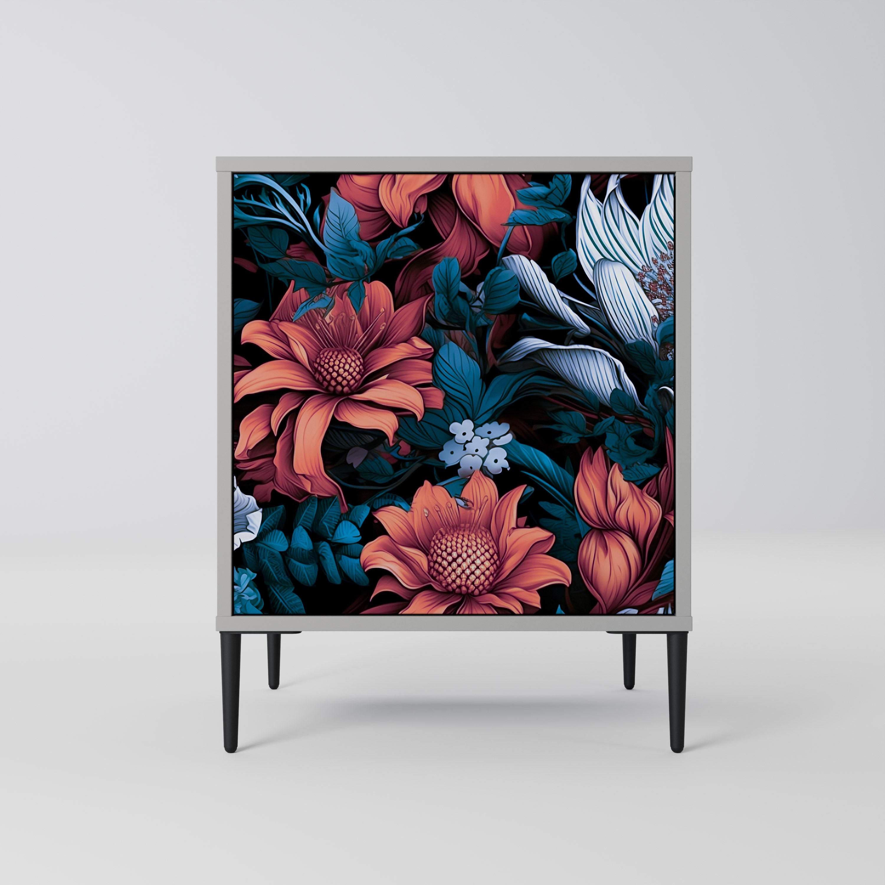 ETHEREAL BLOSSOMS Komoda 1-drzwiowa korpus Szary