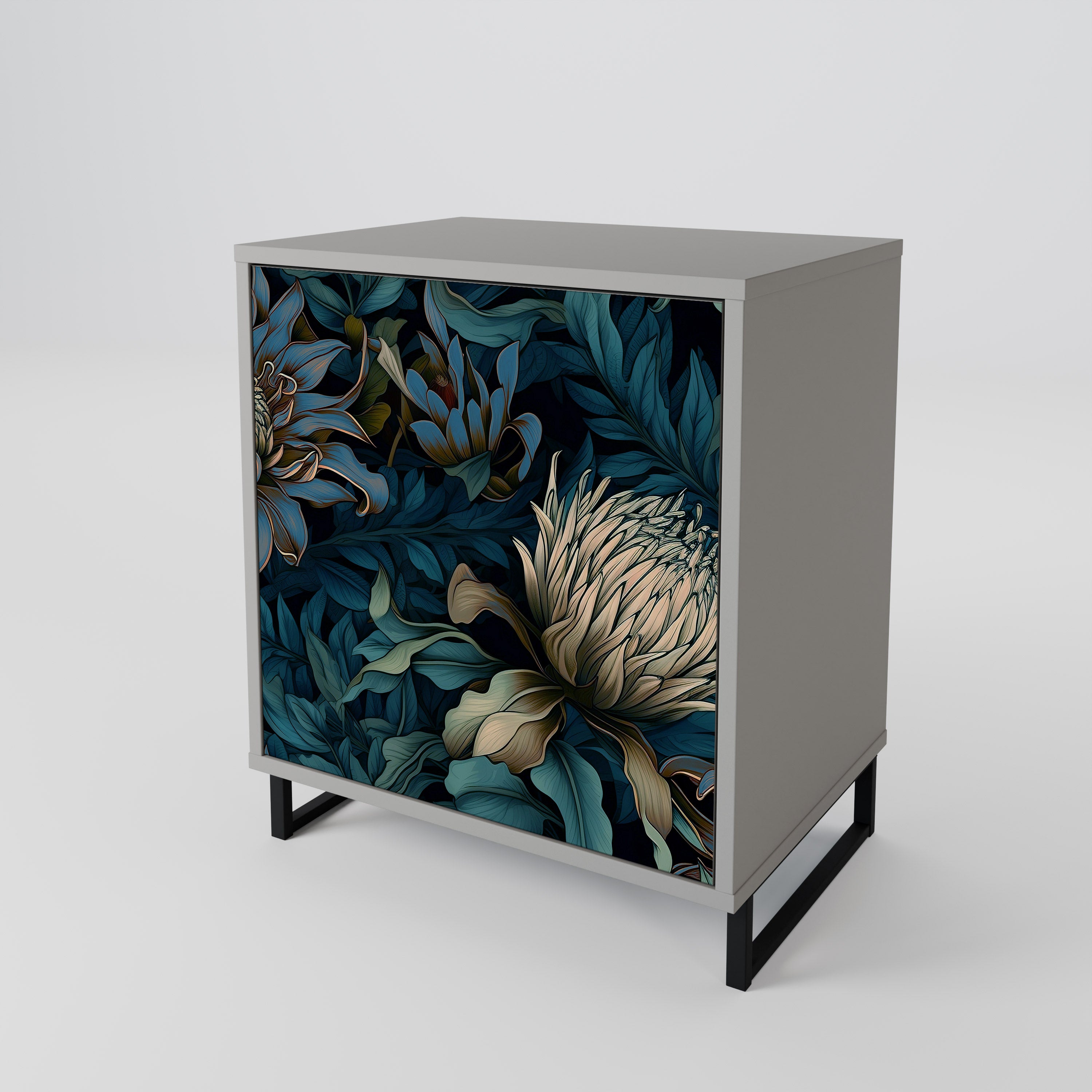 TWILIGHT BLOOM Komoda 1-drzwiowa korpus Szary