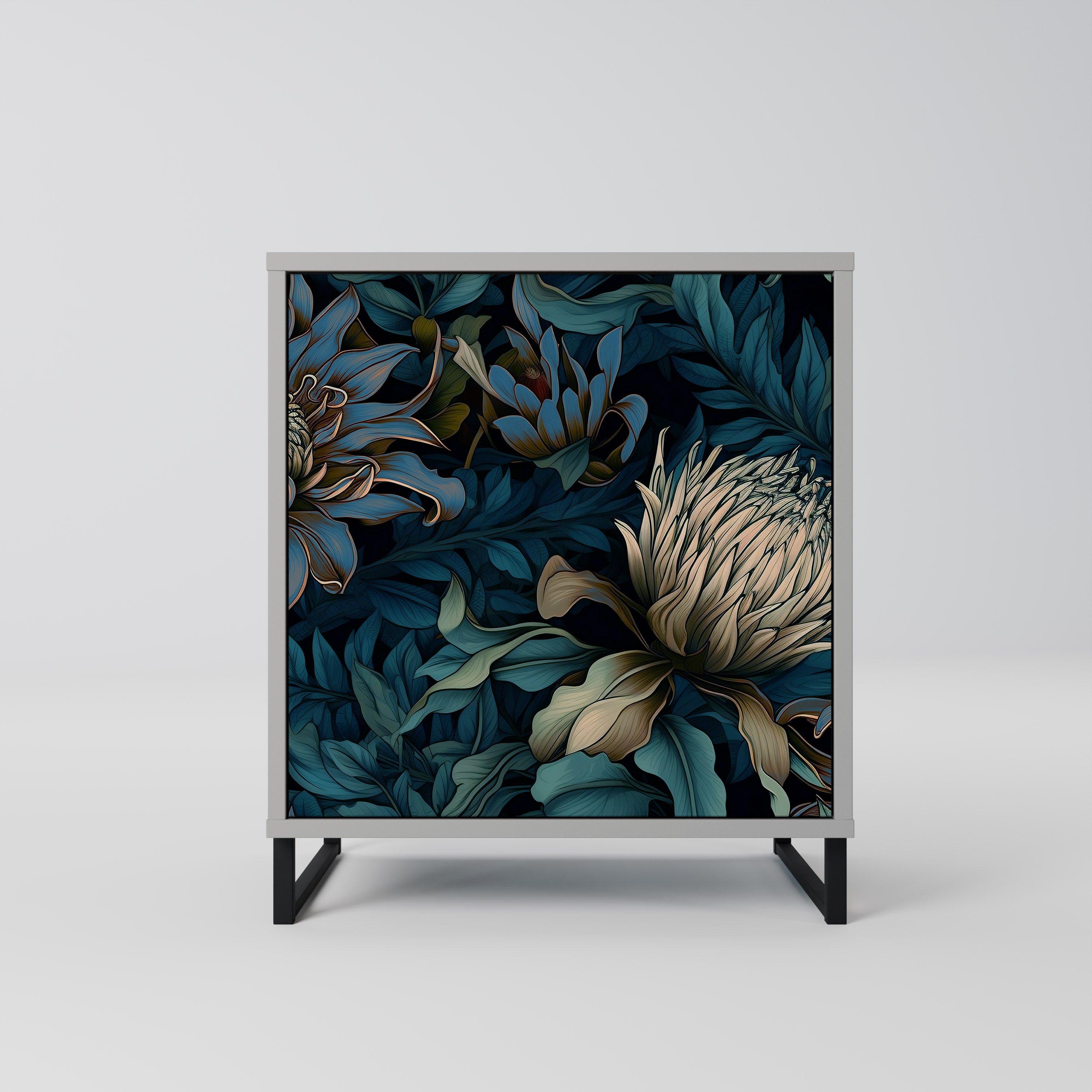 TWILIGHT BLOOM Komoda 1-drzwiowa korpus Szary
