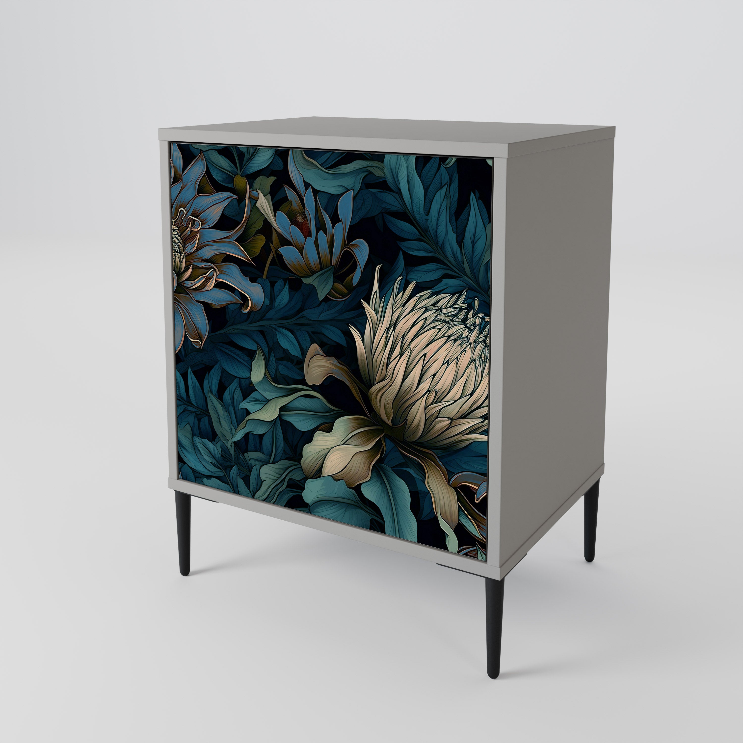 TWILIGHT BLOOM Komoda 1-drzwiowa korpus Szary