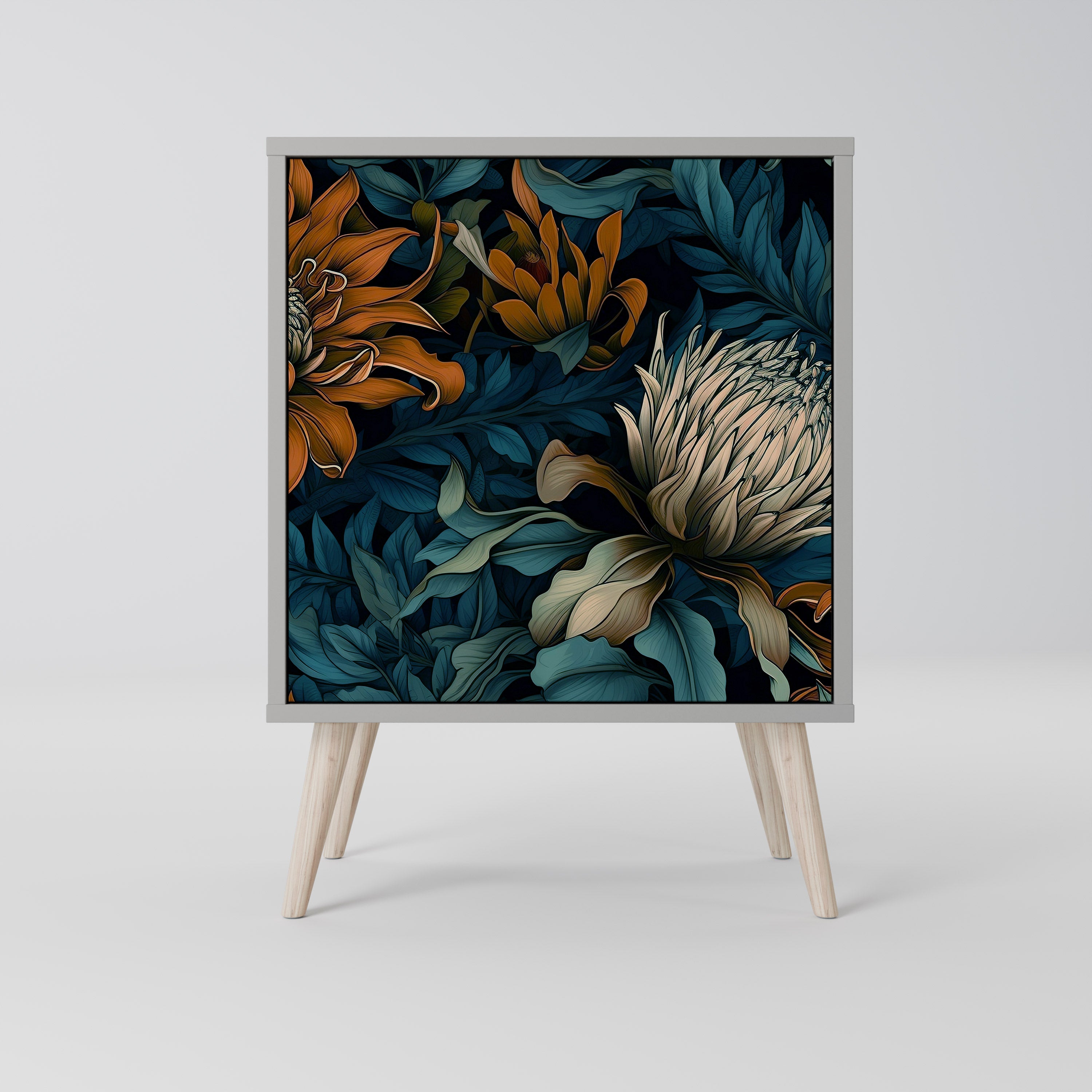 MORNING BLOOM Komoda 1-drzwiowa korpus Szary