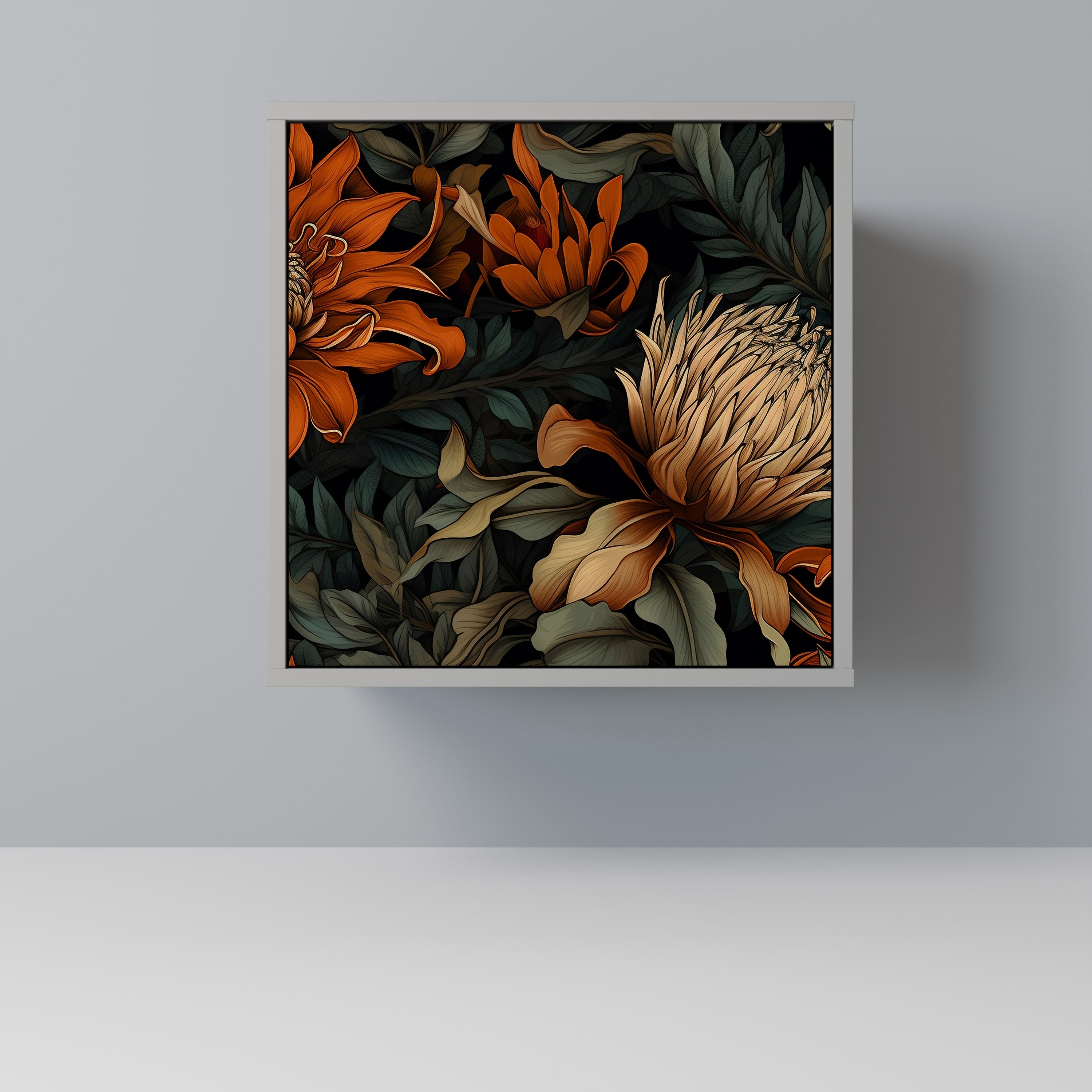 DAWN BLOOM Komoda 1-drzwiowa korpus Szary