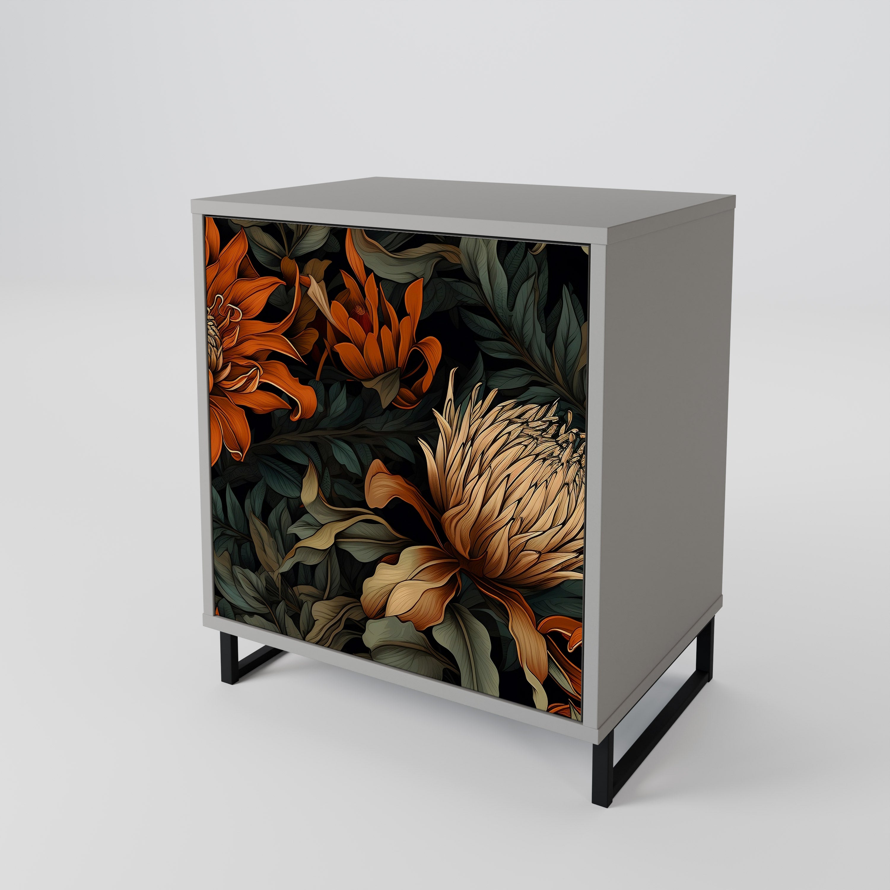 DAWN BLOOM Komoda 1-drzwiowa korpus Szary