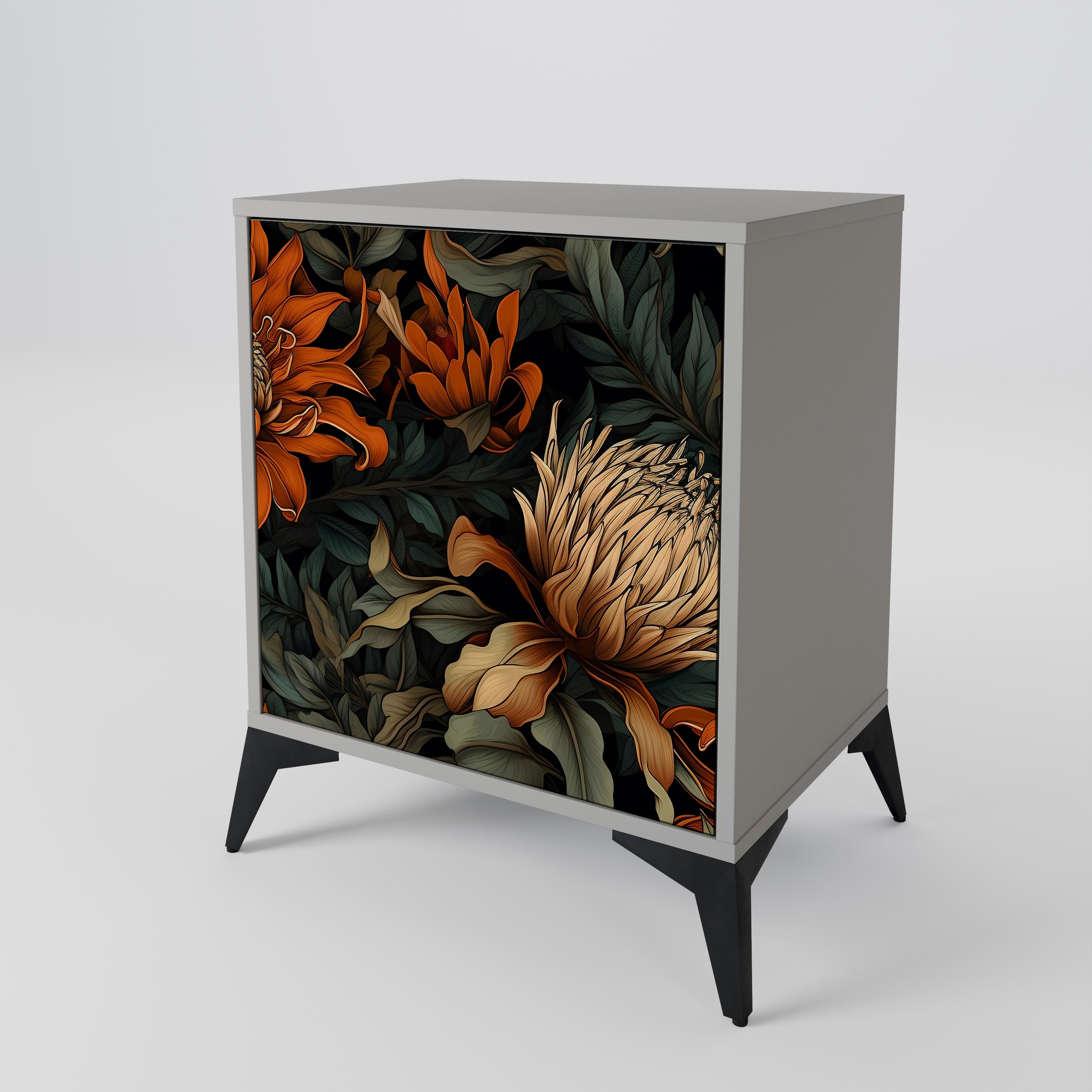 DAWN BLOOM Komoda 1-drzwiowa korpus Szary