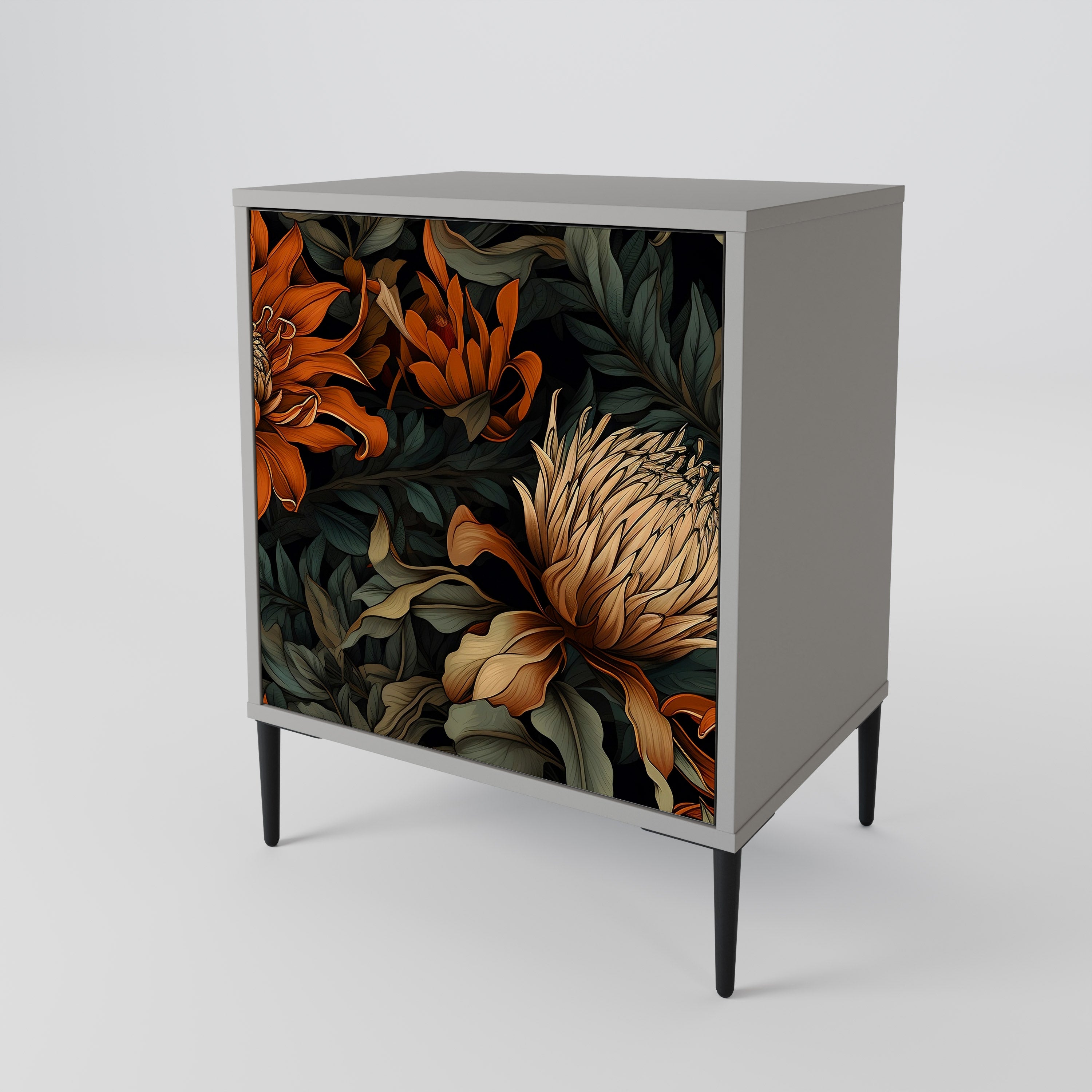 DAWN BLOOM Komoda 1-drzwiowa korpus Szary