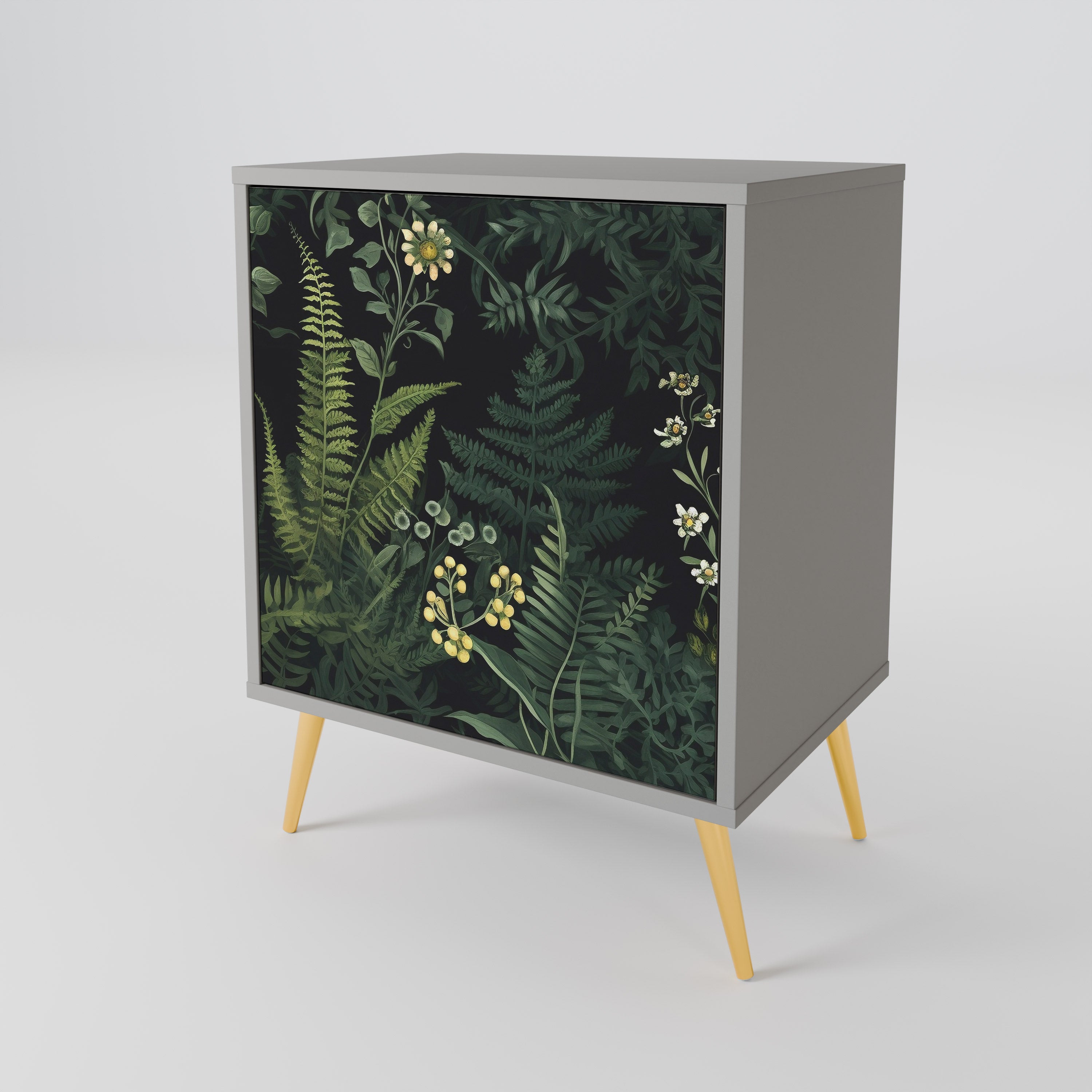 FERN FLOWERS Komoda 1-drzwiowa korpus Szary