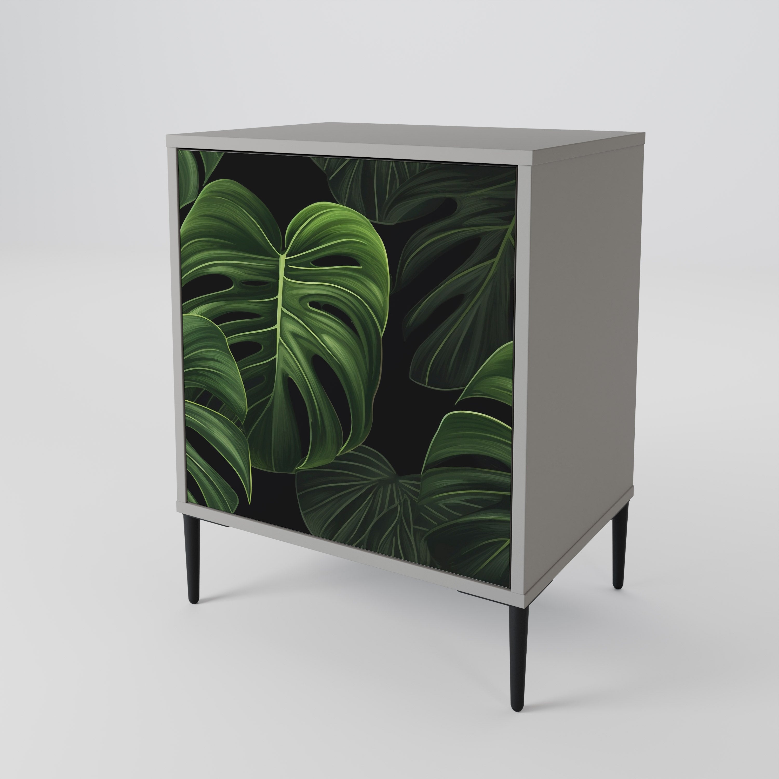 INFINITE MONSTERA Komoda 1-drzwiowa korpus Szary